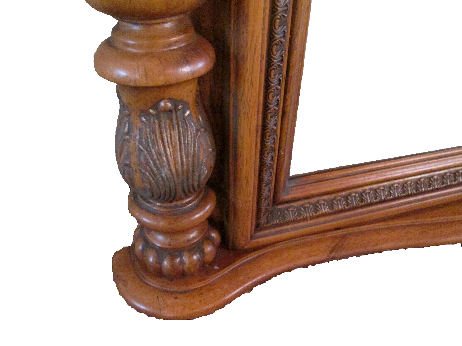 51590 Large Beveled Decorator Mirror in Fancy Picture Frame