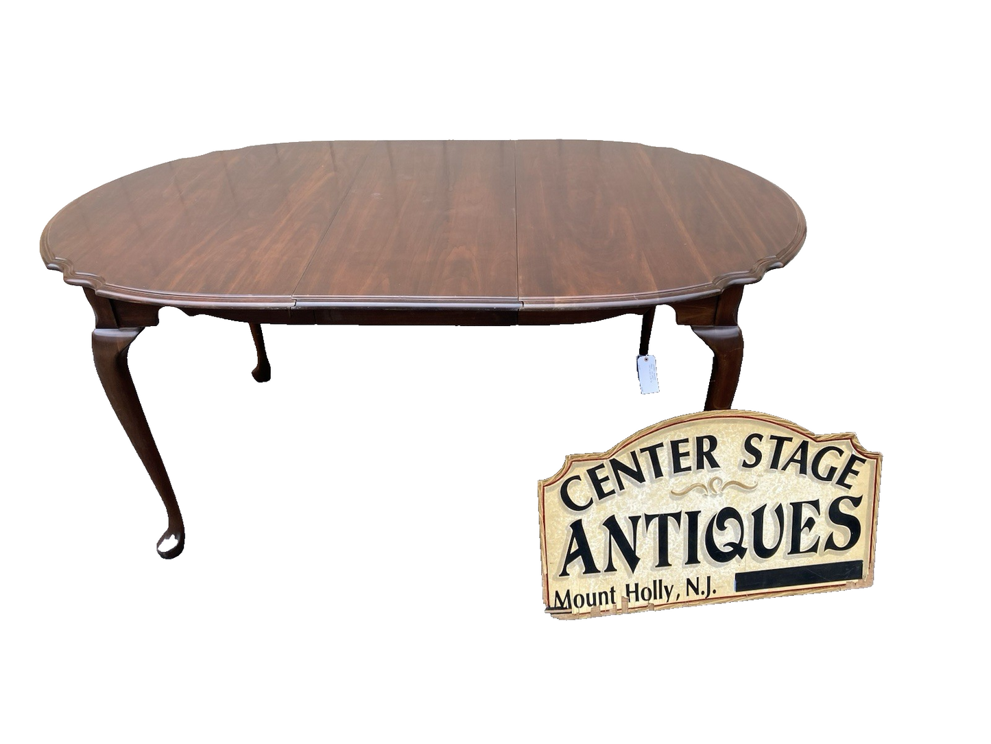 66516 Scalloped Cherry Dining Table with NO leafs Table Top 42" x 52"