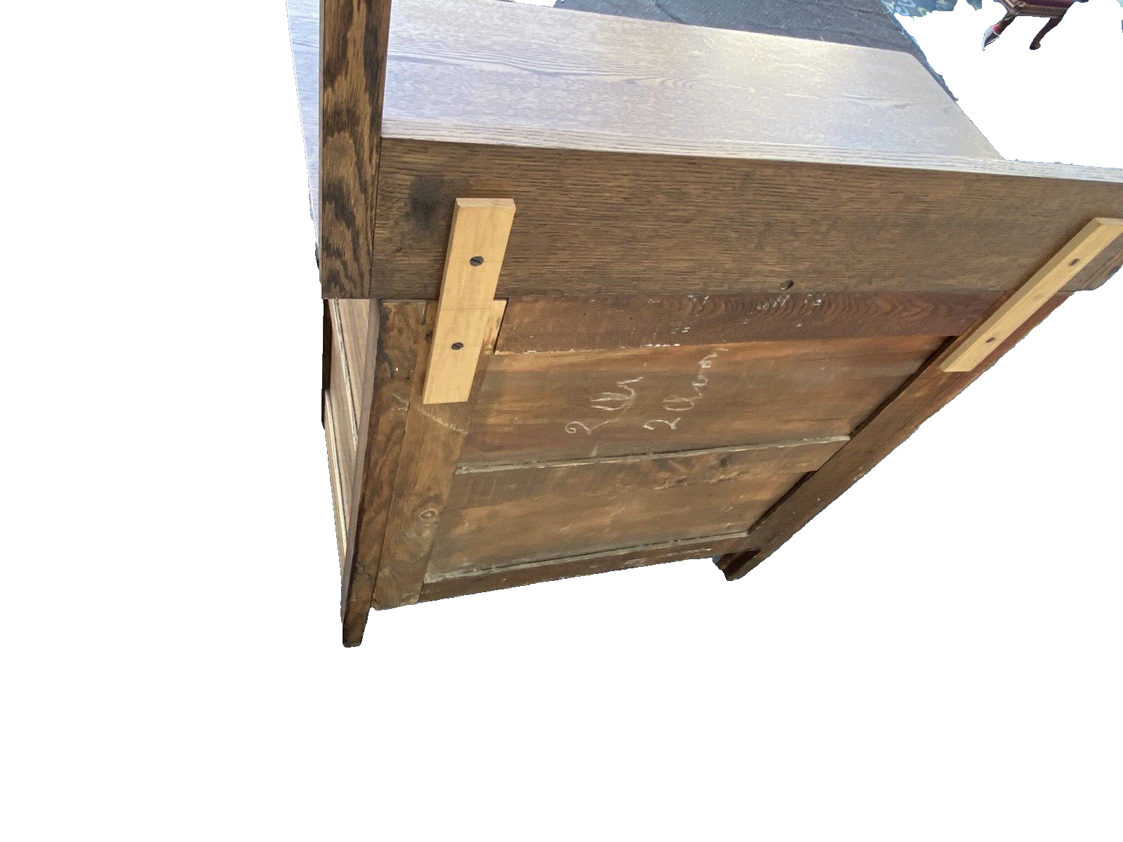 65942 Antique Victorian Oak Washstand Chest Dresser