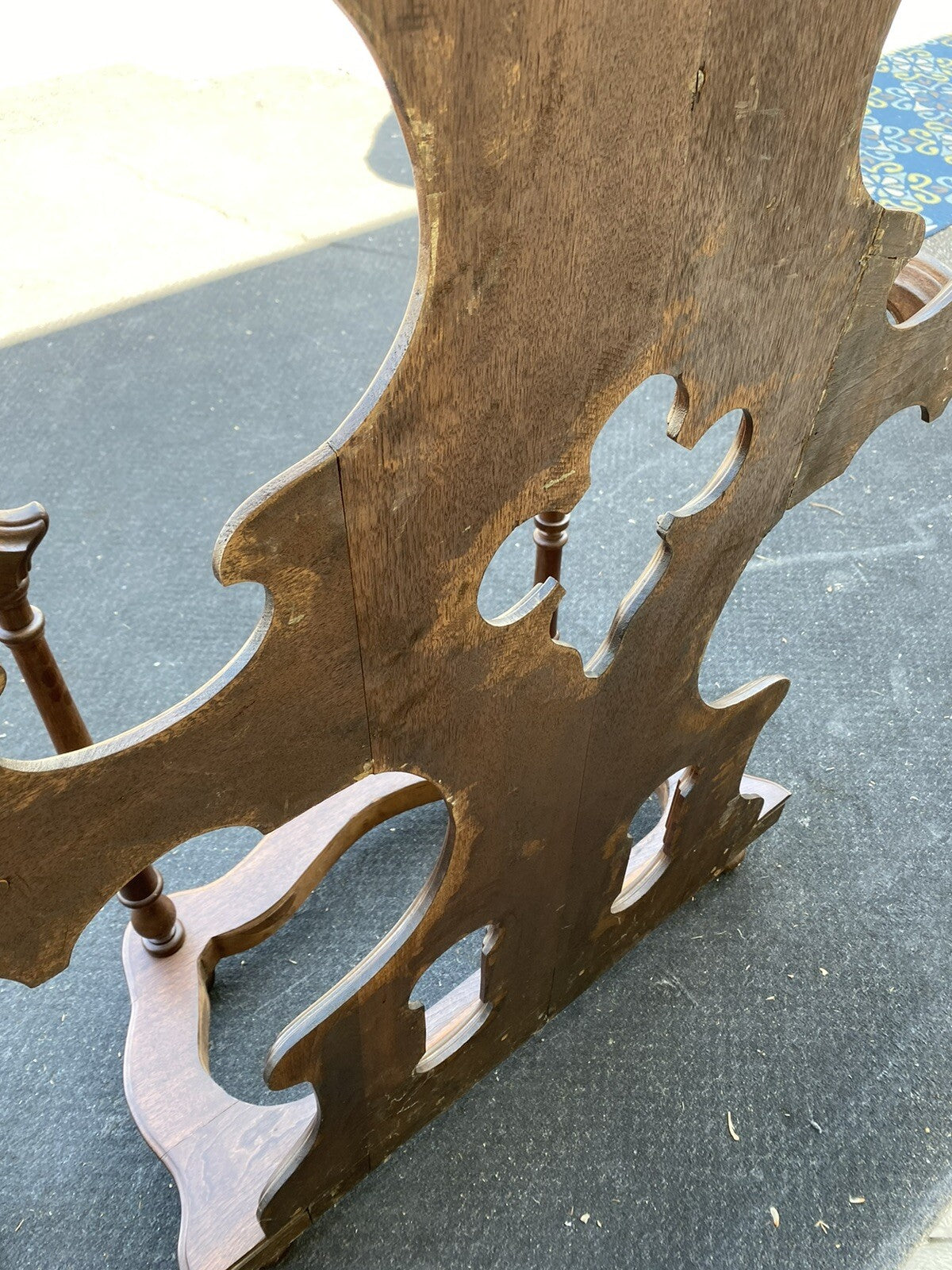 64495 Antique Gothic Victorian Hall Tree Hat rack Umbrella Stand