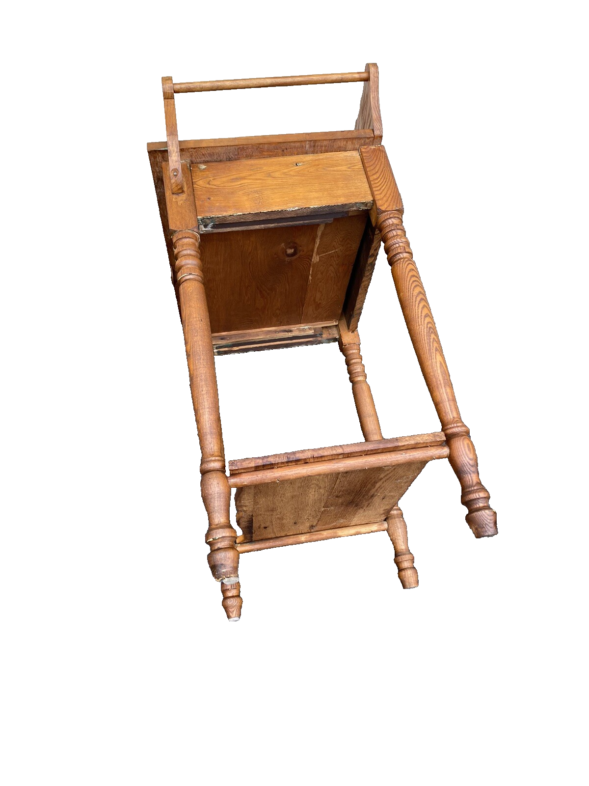 66326 Antique Oak Nightstand End Table Stand