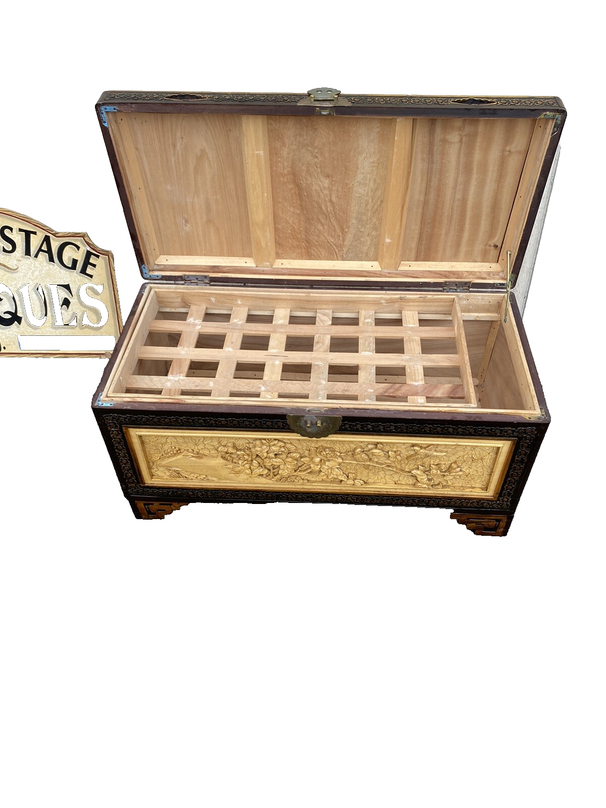 66158    Oriental Blanket Chest Storage Cabinet