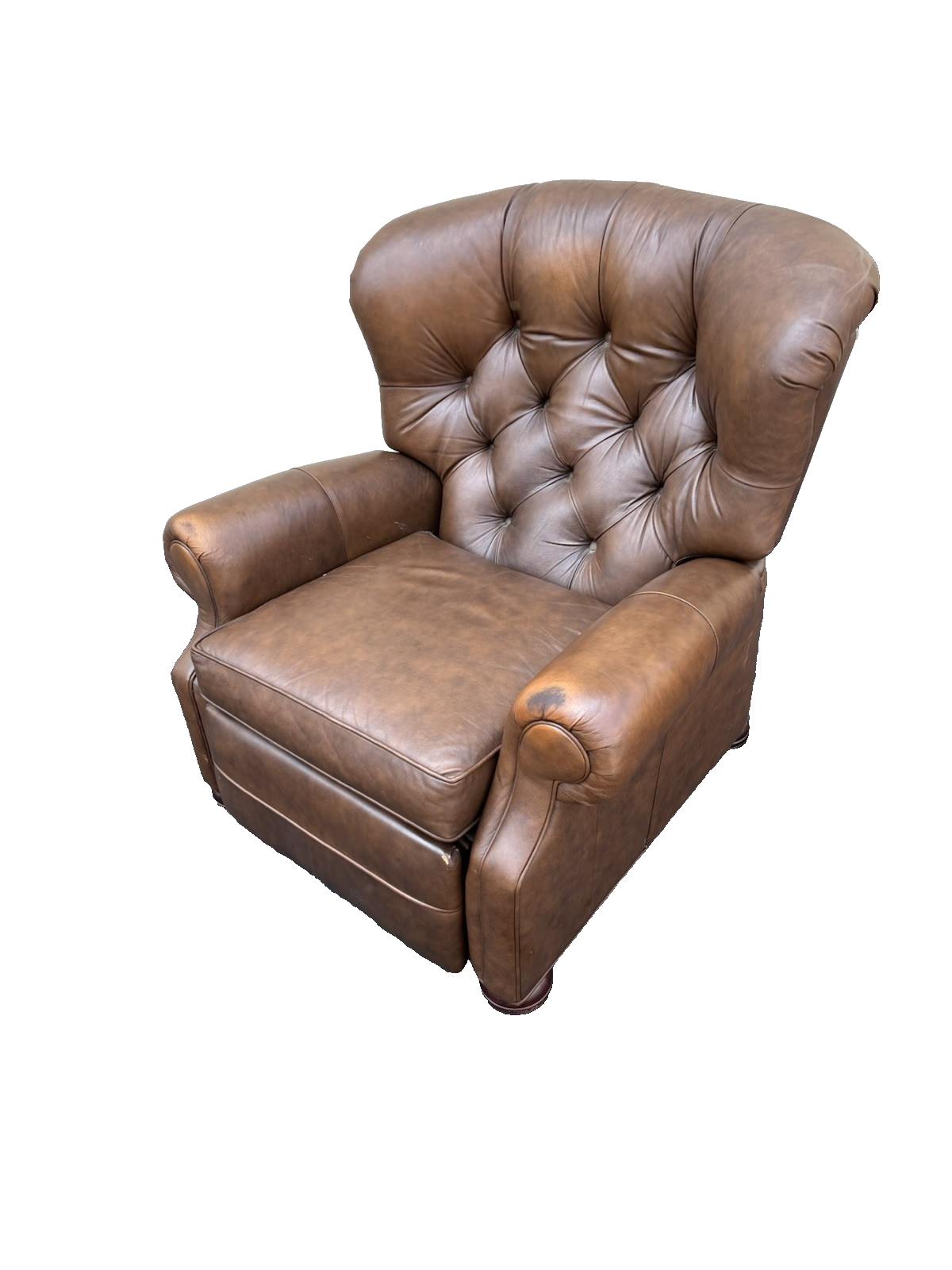 66789   Ethan Allen Leather Recliner Chair