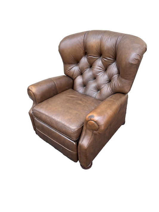 66789   Ethan Allen Leather Recliner Chair