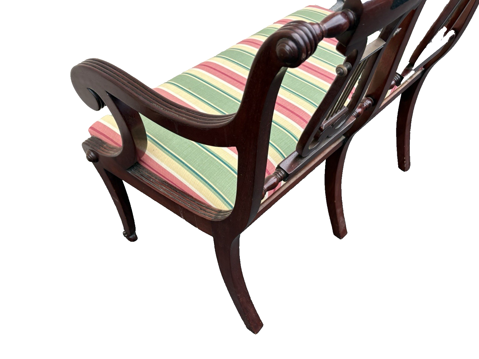 66826  Mahogany Settee Loveseat  Couch Chair