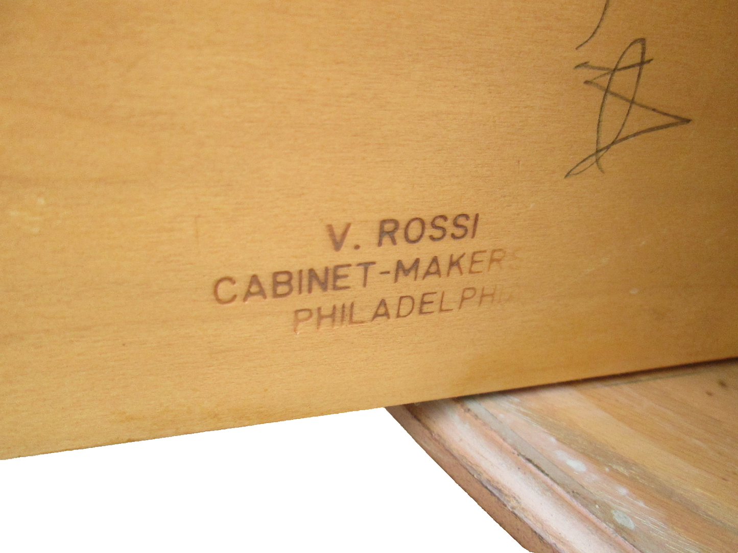 58310  ROSSI BROTHERS CUSTOM CABINET MAKERS PHILADELPHIA CARVED SERVER CABINET