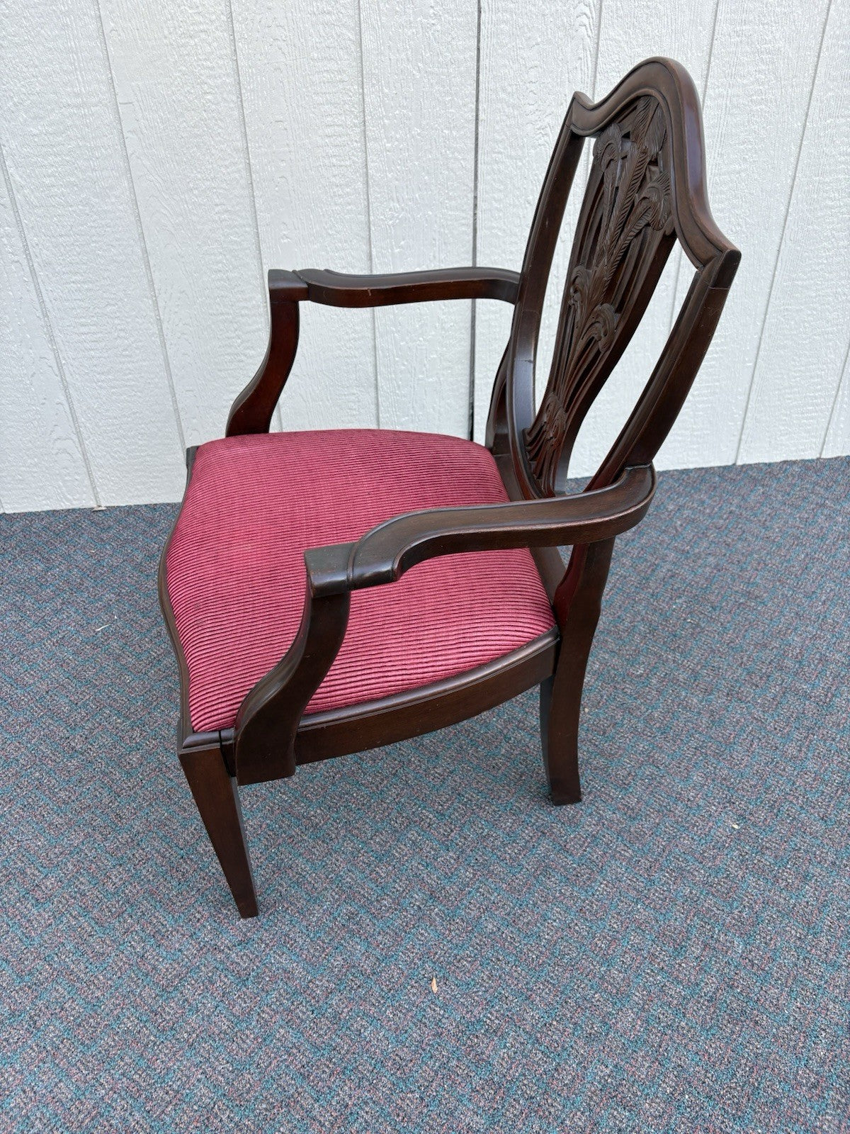 67162 Super Quality Set of 8 Mahogany Shield Back Dining Chairs