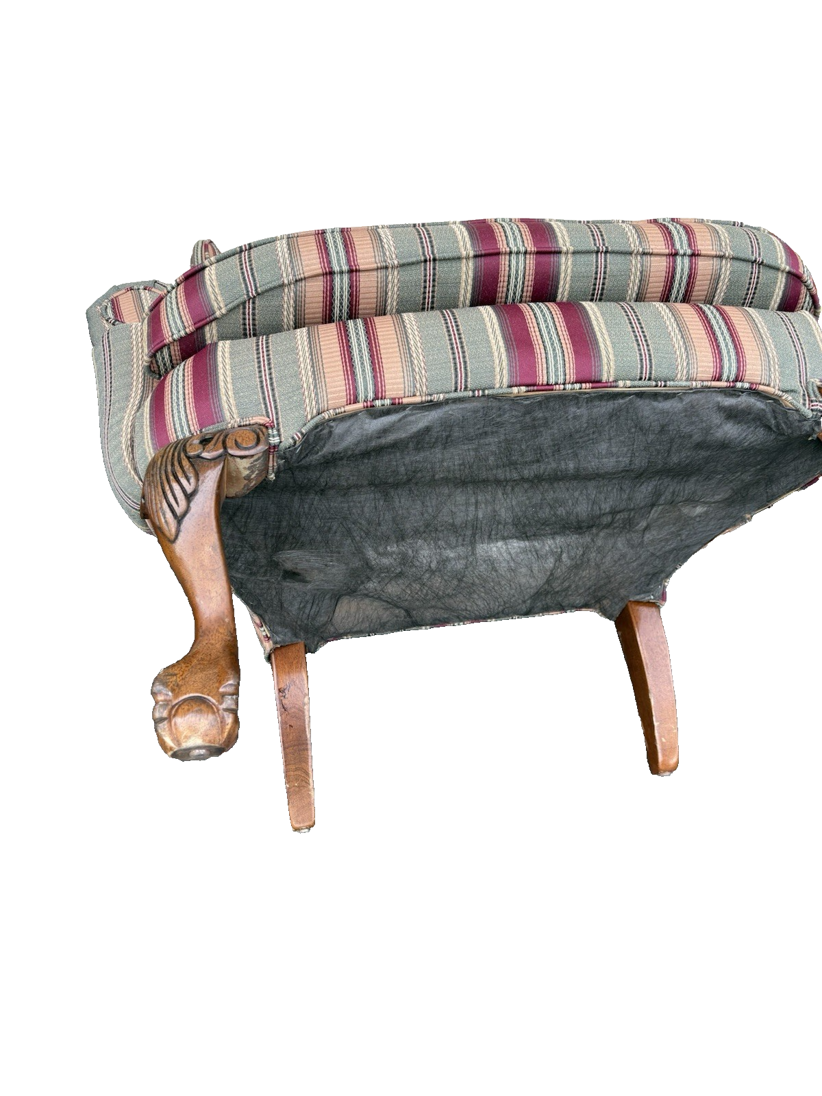 66662   Pair Claw Foot Wing Chair s Chairs