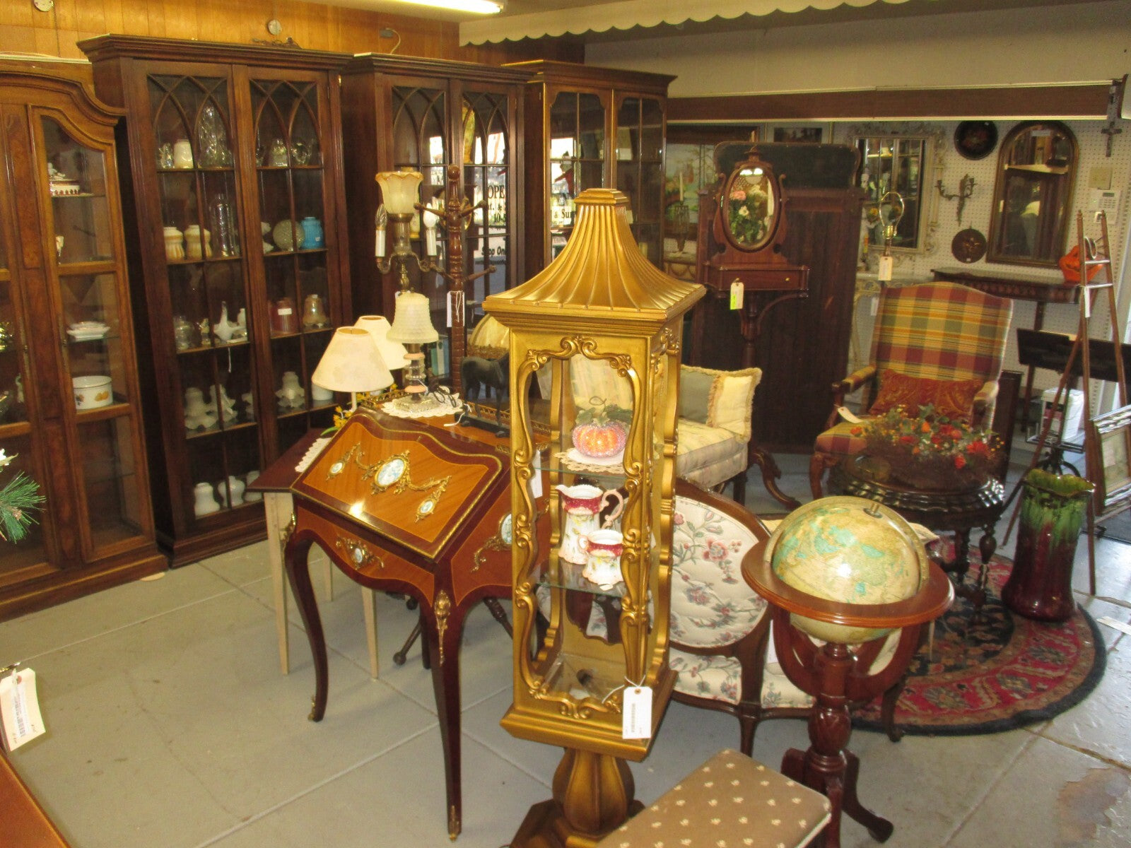 63755 QUALITY Leather Dressing Screen Room Divider