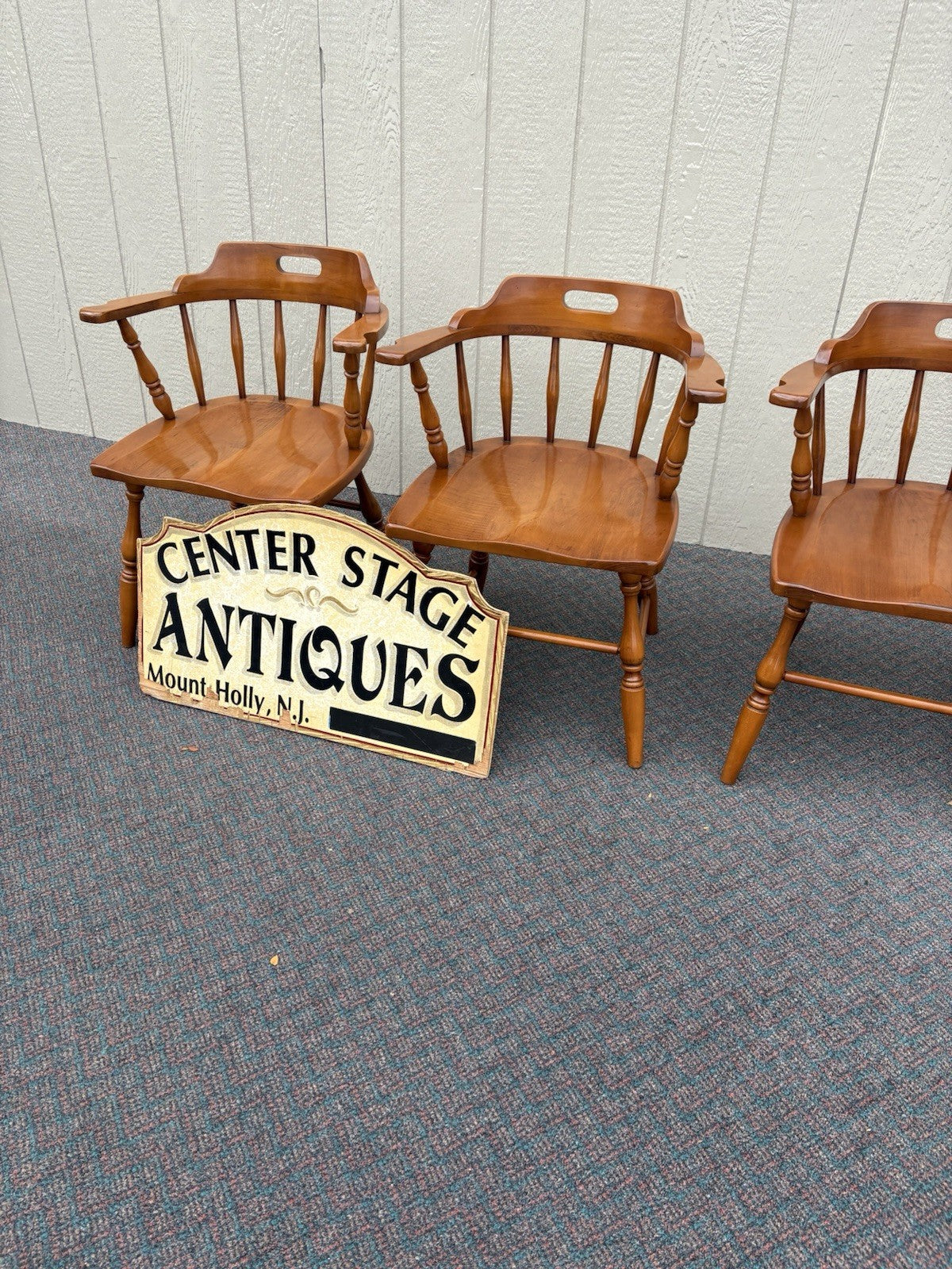 67120 Set 4 Solid Maple Dining Armchair s Chair s