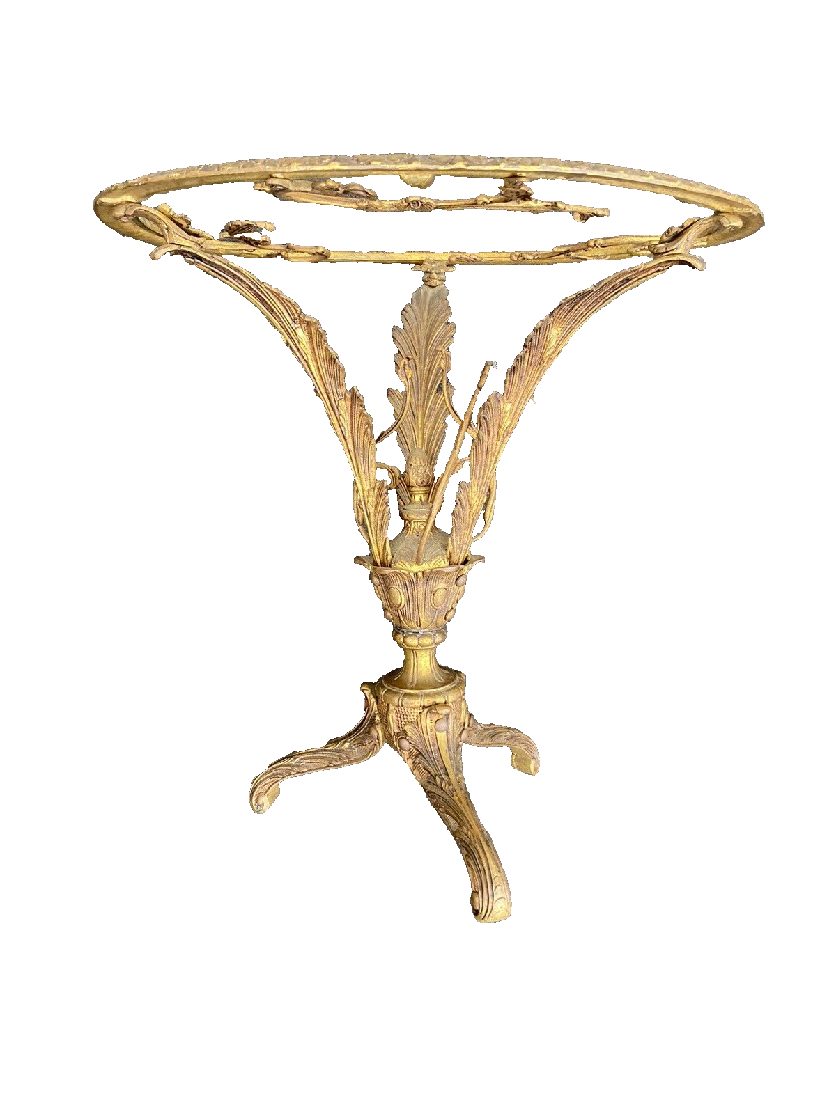 65128 Bronze ?? Decorator Coffee Table with Beutiful Etched  Glass Top Stand