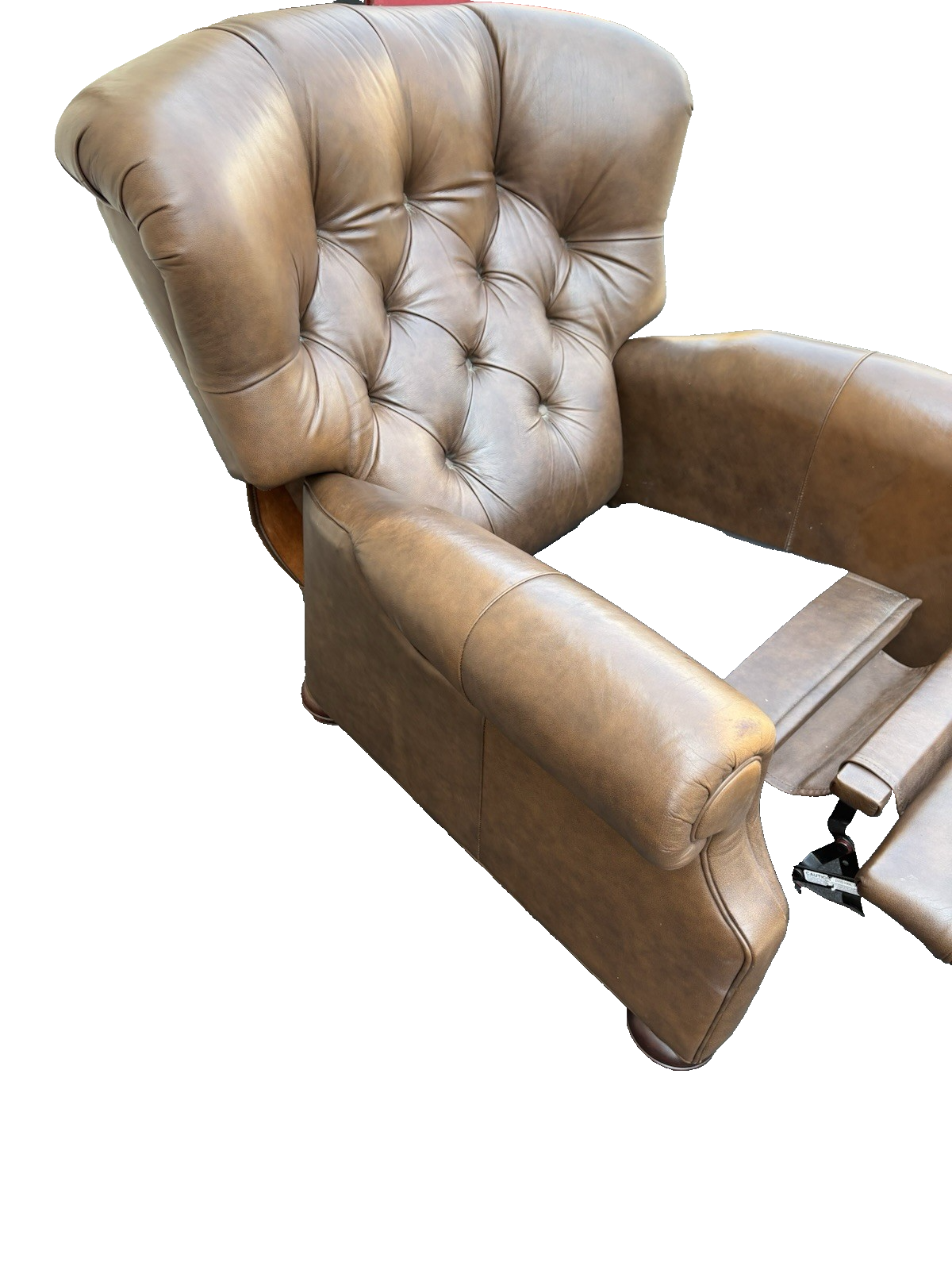 66789   Ethan Allen Leather Recliner Chair