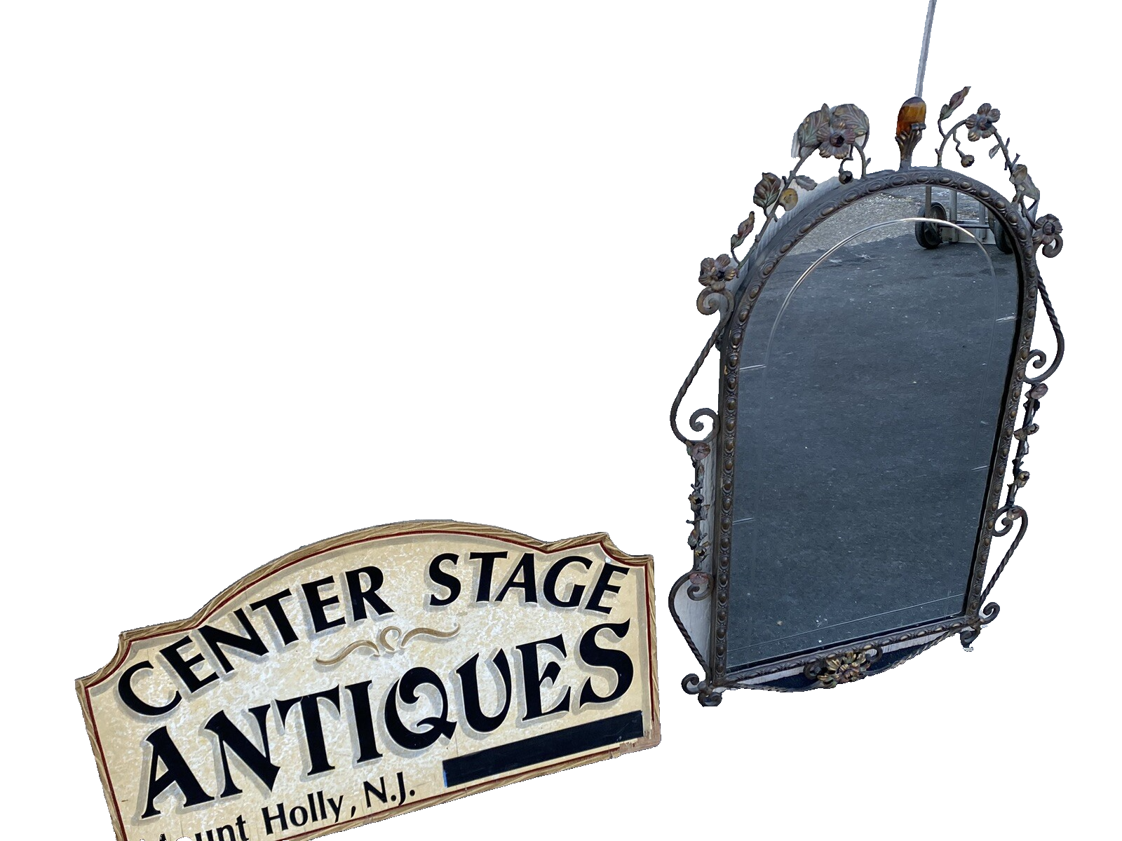 66264 Decorator Hand Made Mirror in Metal frame