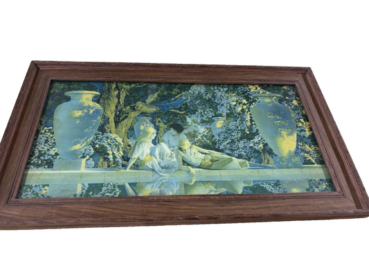 66779 MAXFIELD PARRISH Print in Picture Frame THE GARDEN IN ALLAH