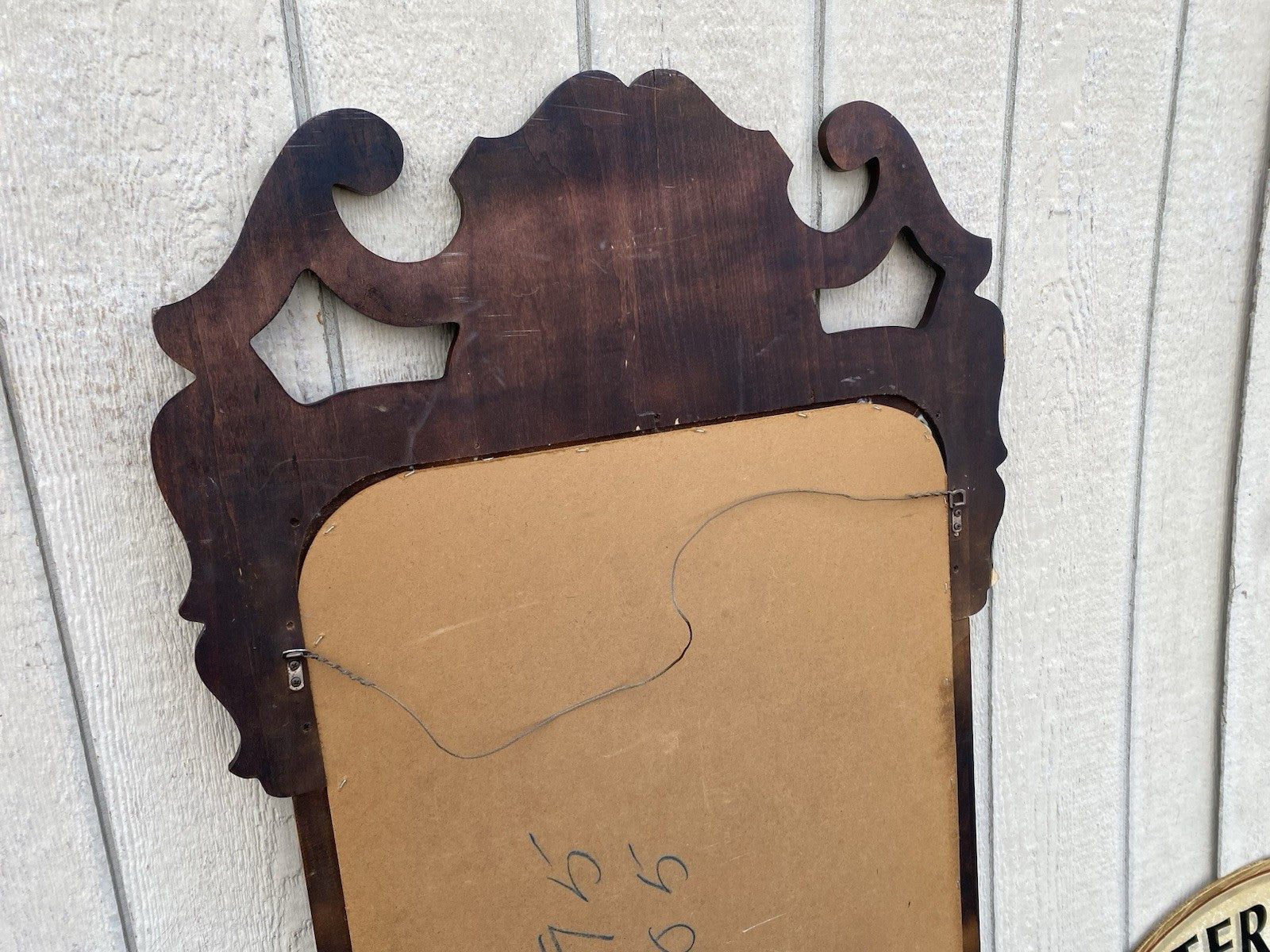 66497 Fancy Carved Chippendale Beveled Mirror