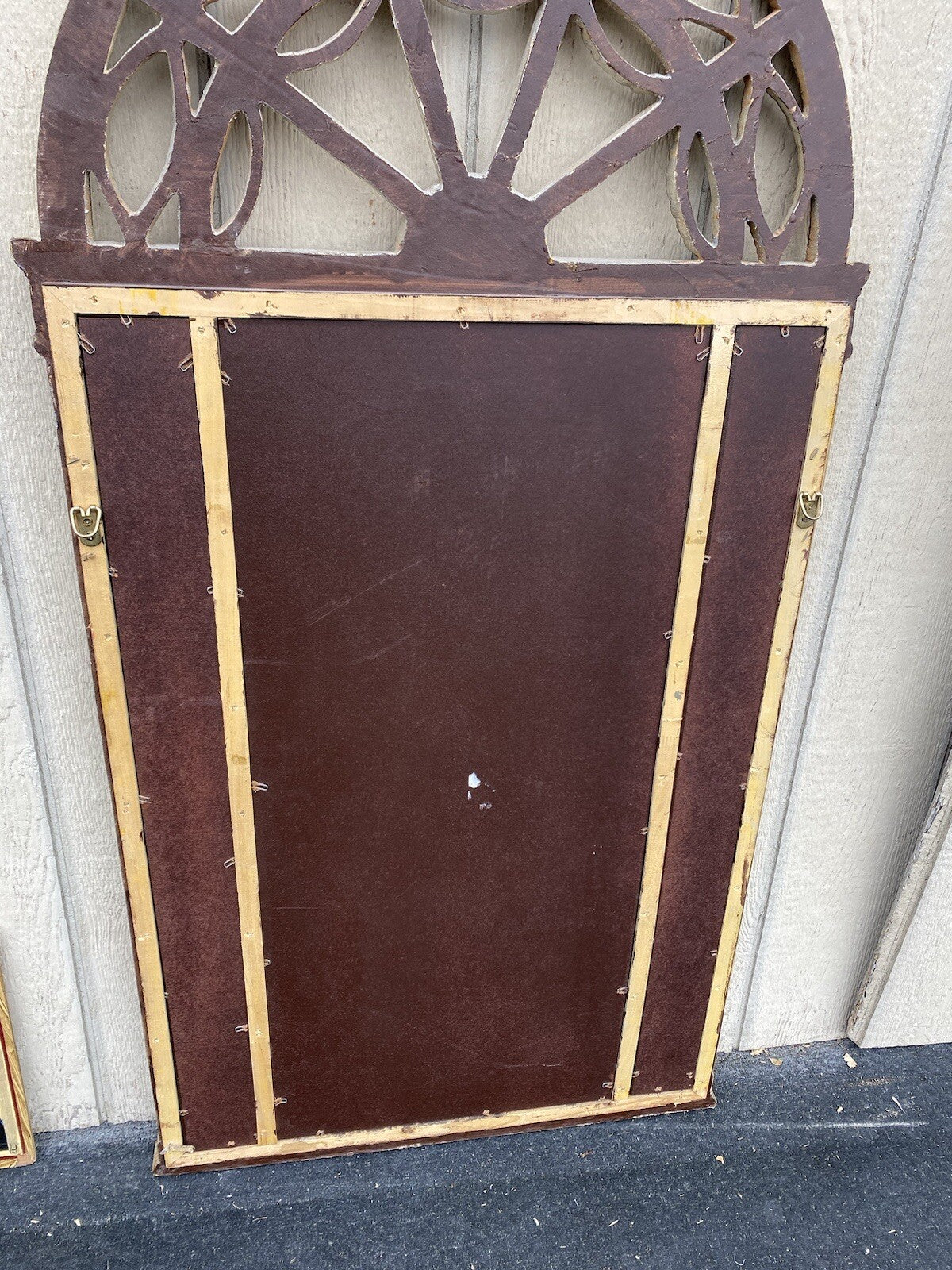 64843 Fancy Decorator Silver Carved  Mirror