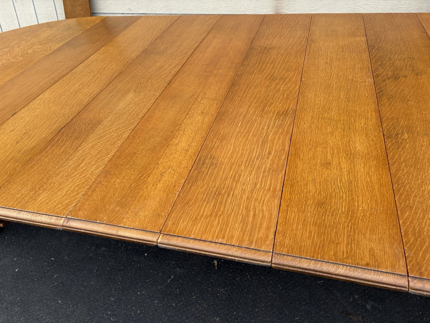 66723  Super RARE Antique Victorian Table w/ 10  Leafs Top 54" x 144"