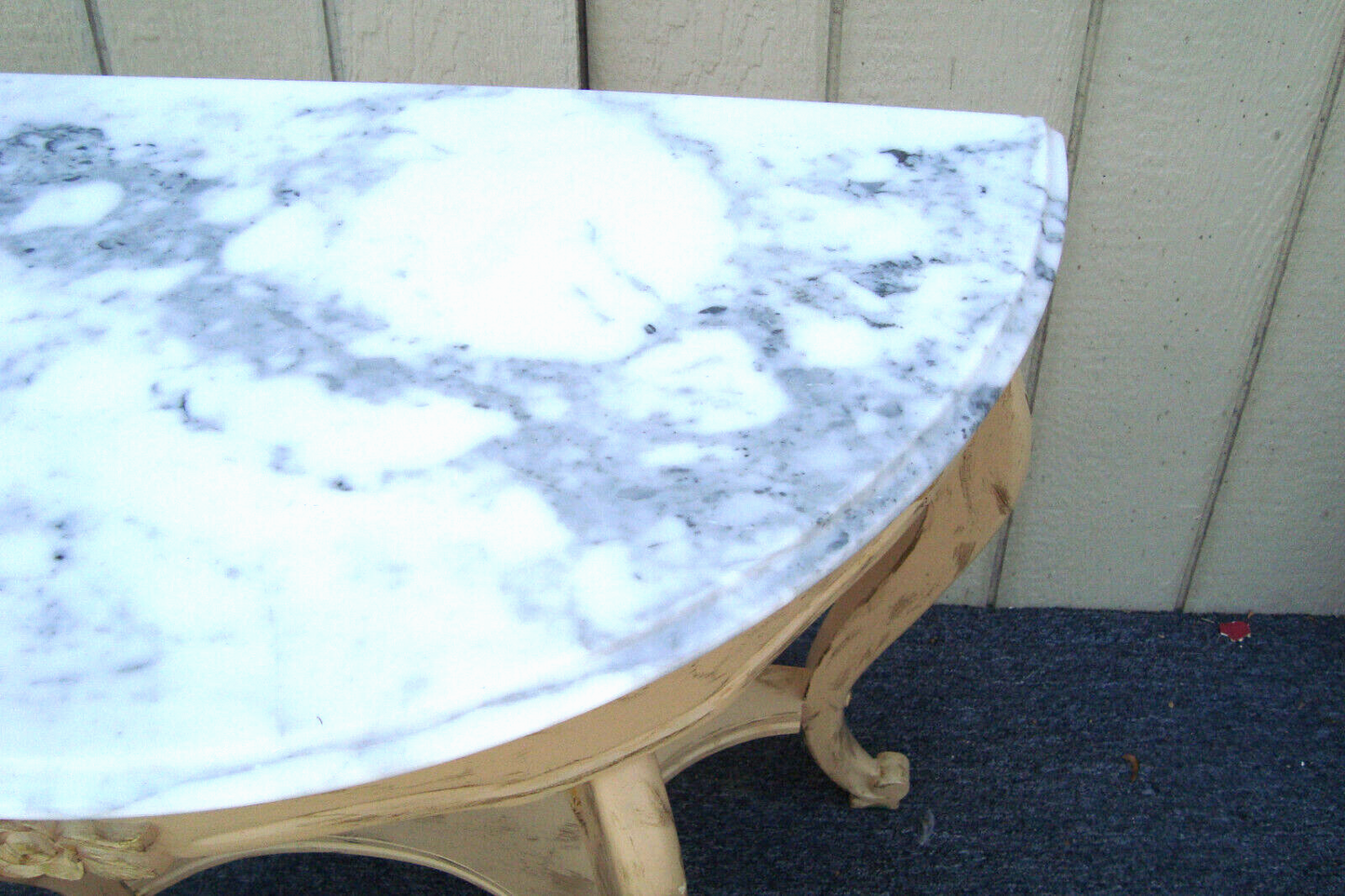 62130   Marble Top Console Table Sideboard Server KIMBALL Furniture ??