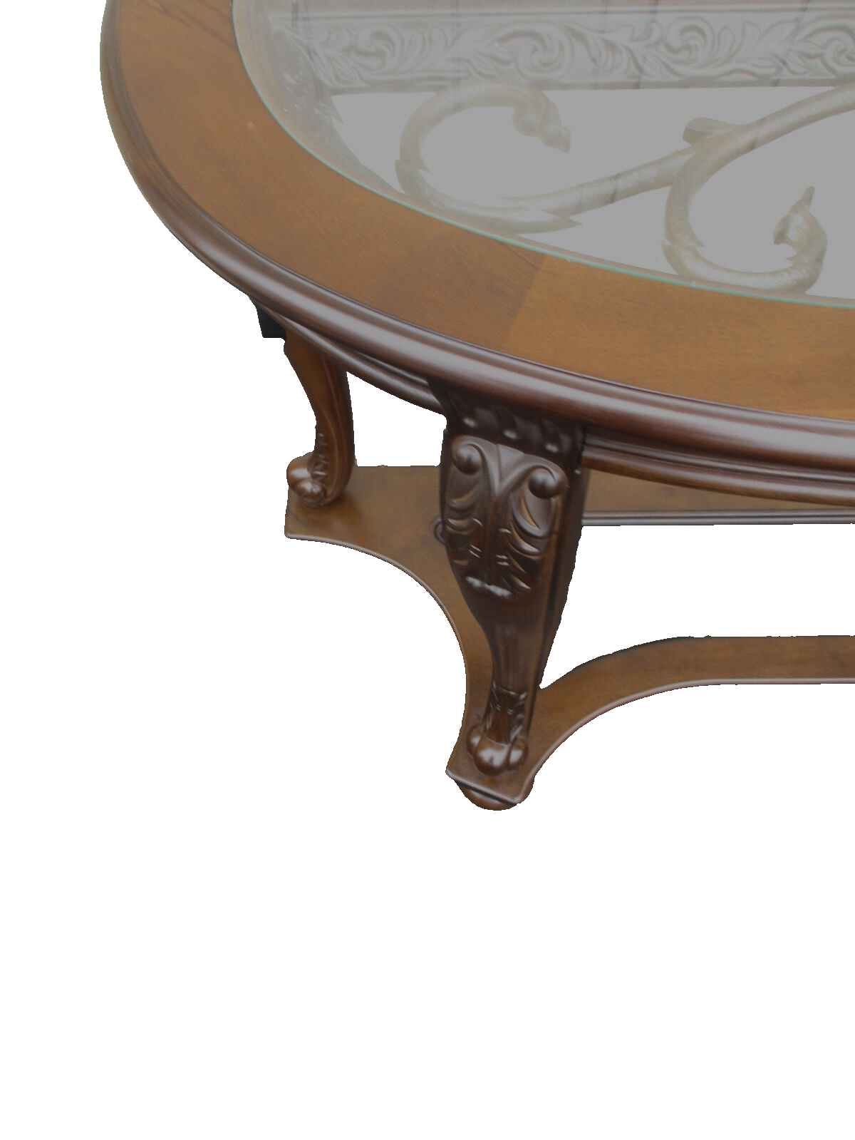 64172  Decorator Glass Top Console Sideboard Server