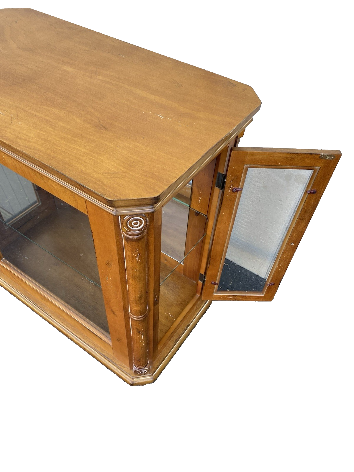 66561   Decorator Curio Cabinet Console Table Stand