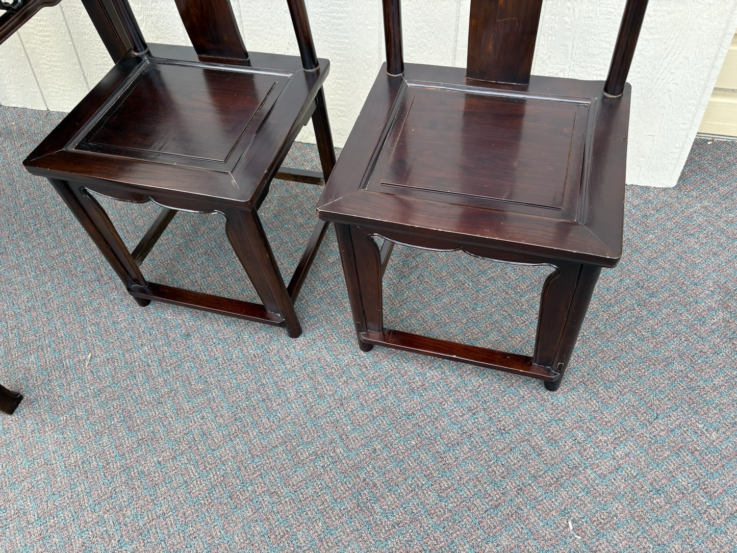 67061 Oriental Dining Table with 4 Side Chairs Table 36" x 36" x 28"H