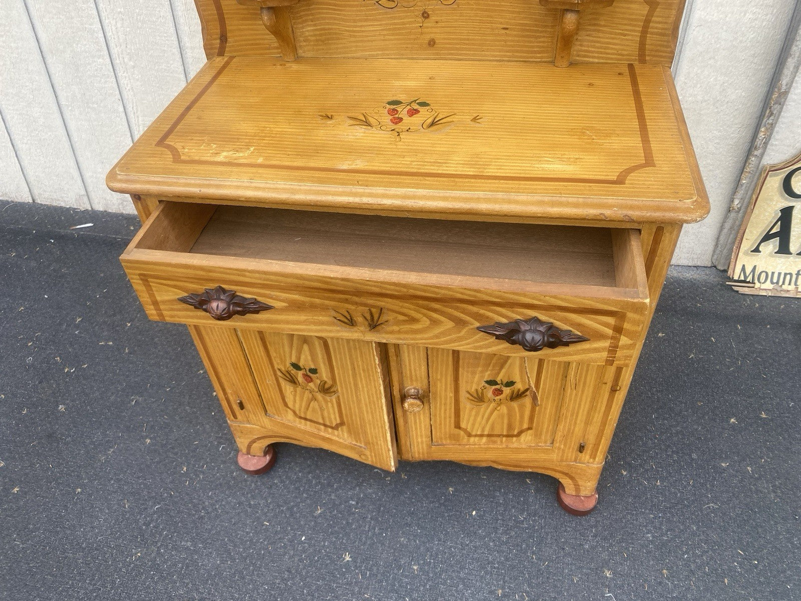 66531   Antique Victorian Washstand Dresser Chest