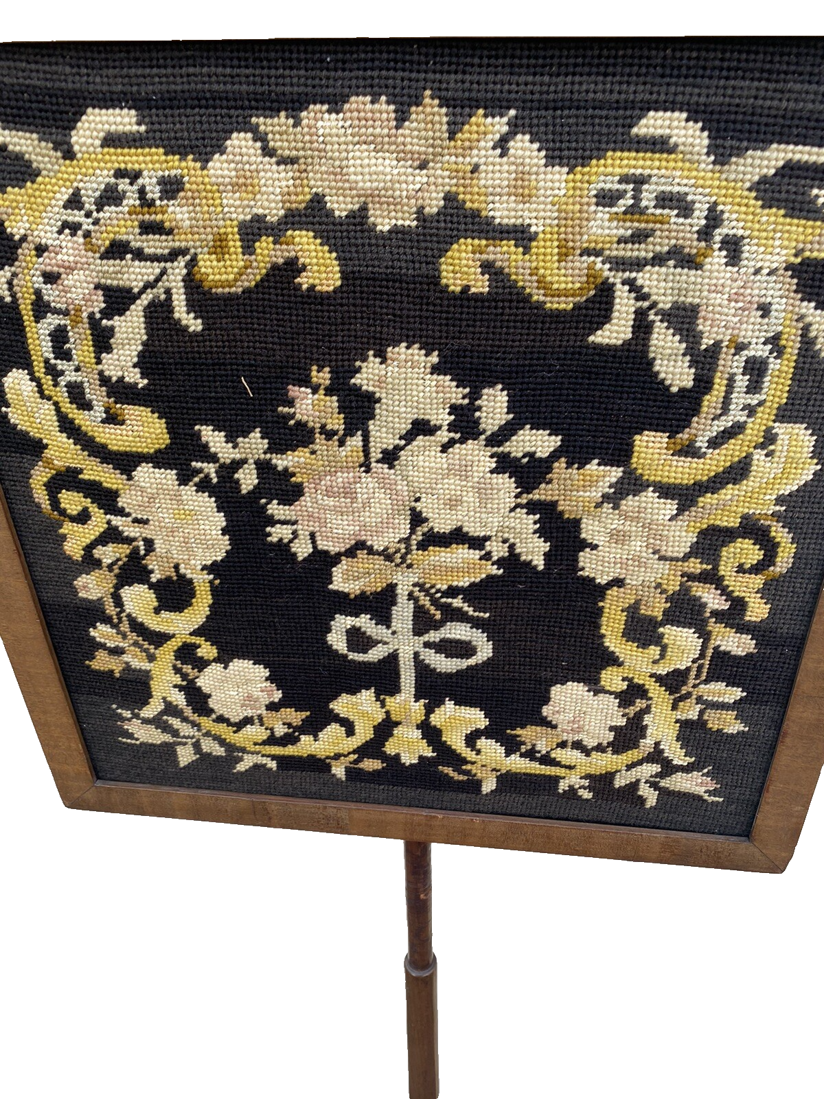 66085   Victorian Adjustable Firescreen Needlepoint Insert for  Mantle