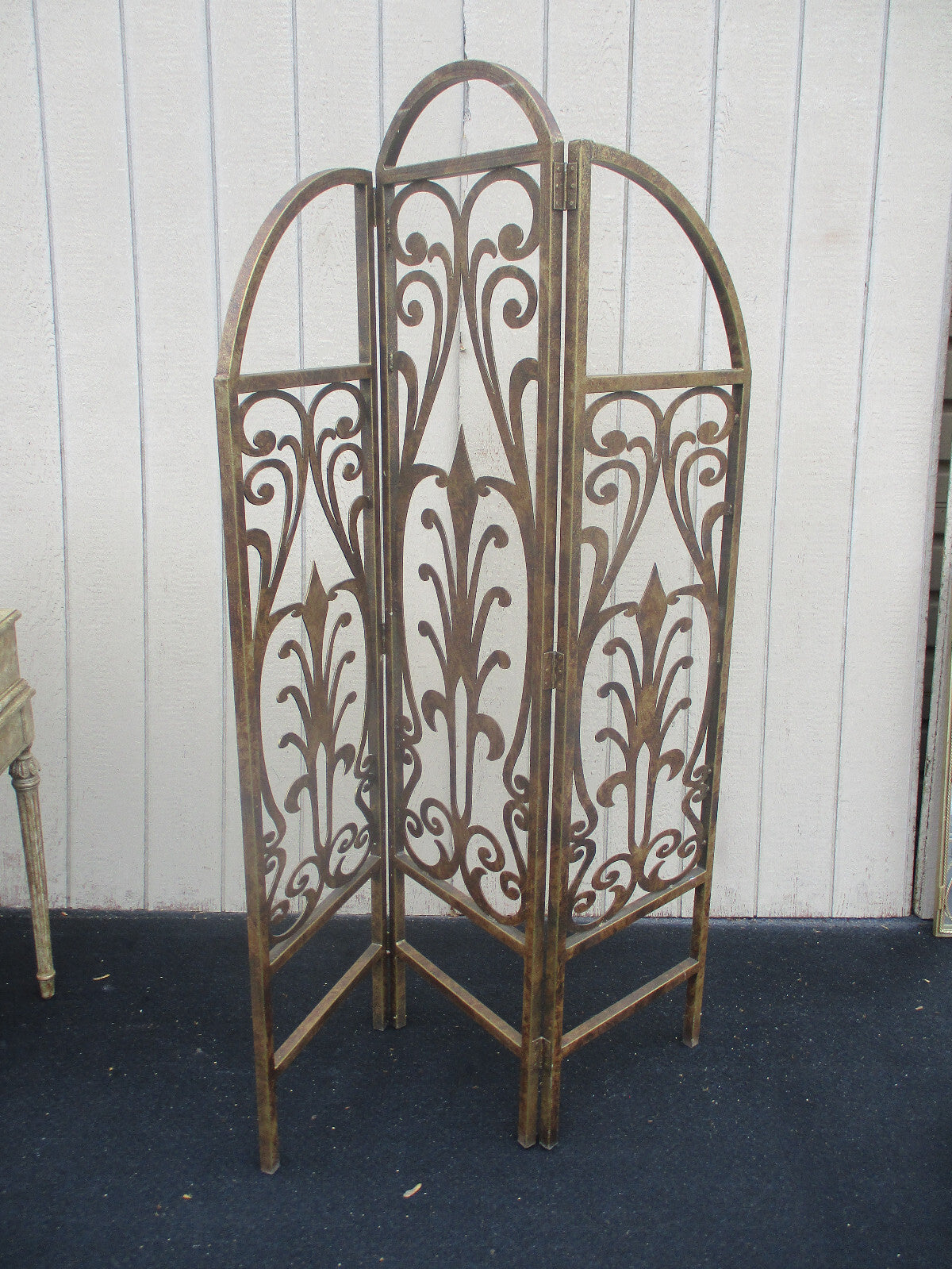 64401   Metal  SUPER HEAVY QUALITY  3 Section Room Divider Screen