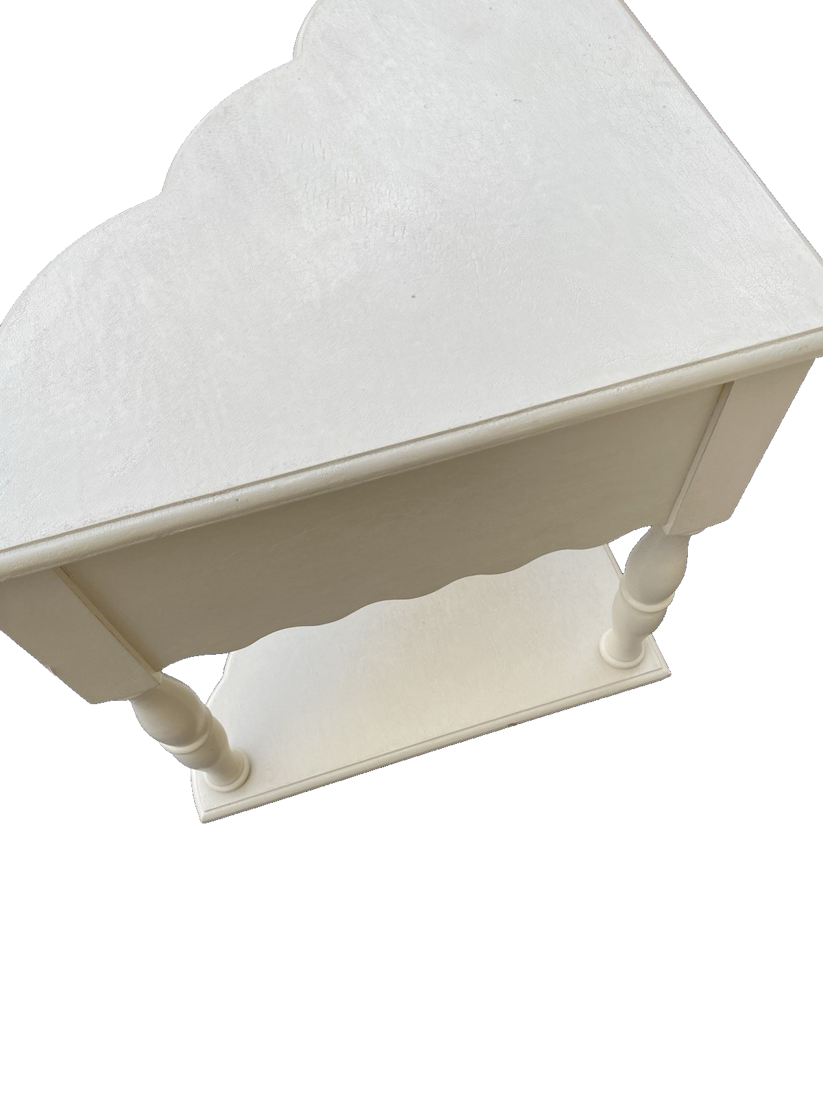 66650   Decorator Romantic Shabby Corner Lamp Table Stand