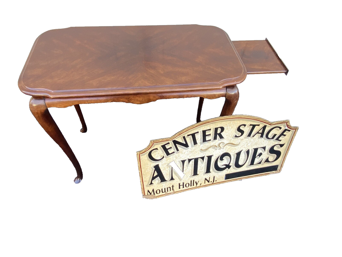 65641 Mahogany Tea Table w/ Pull-outs