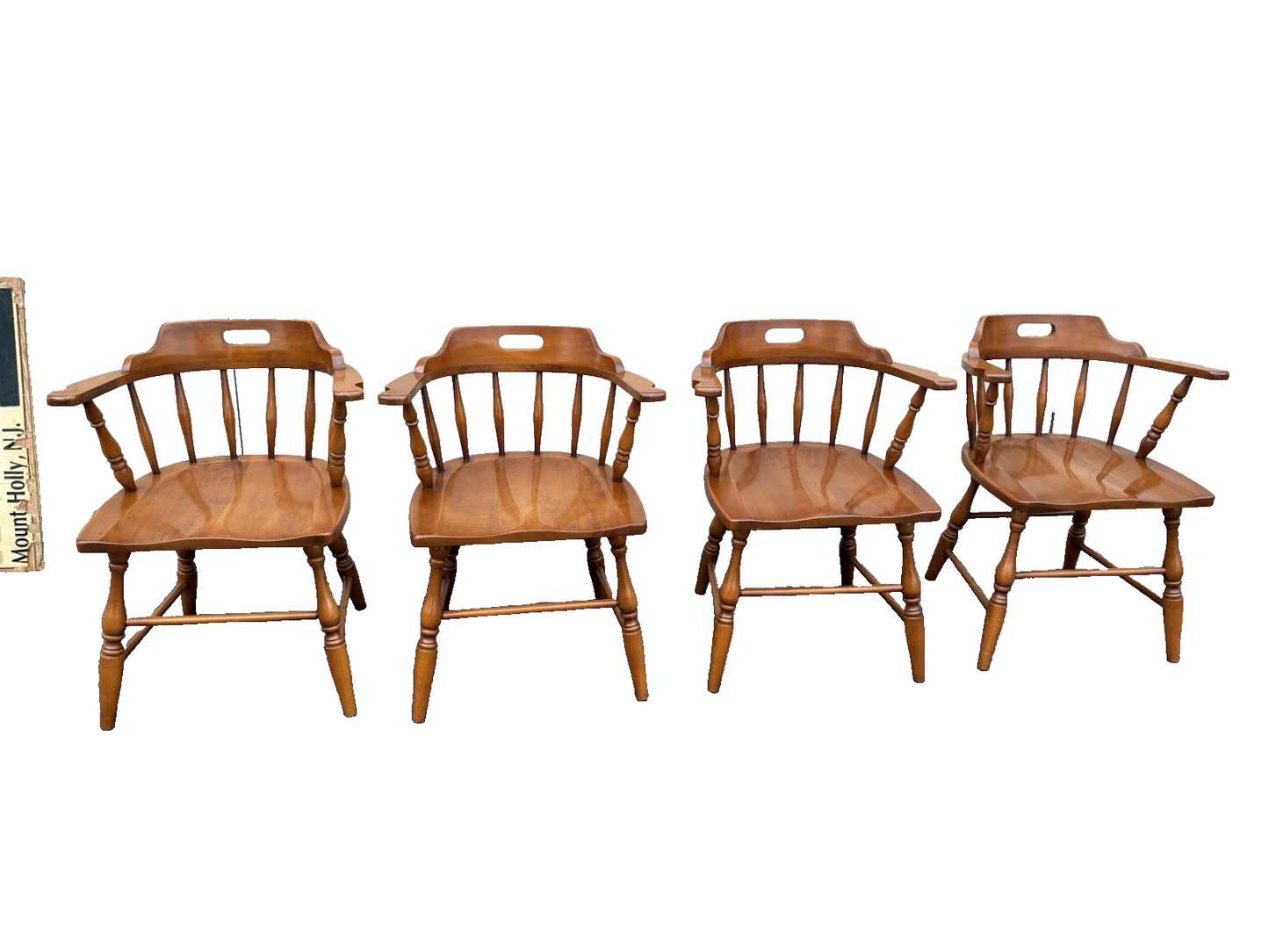 67120 Set 4 Solid Maple Dining Armchair s Chair s