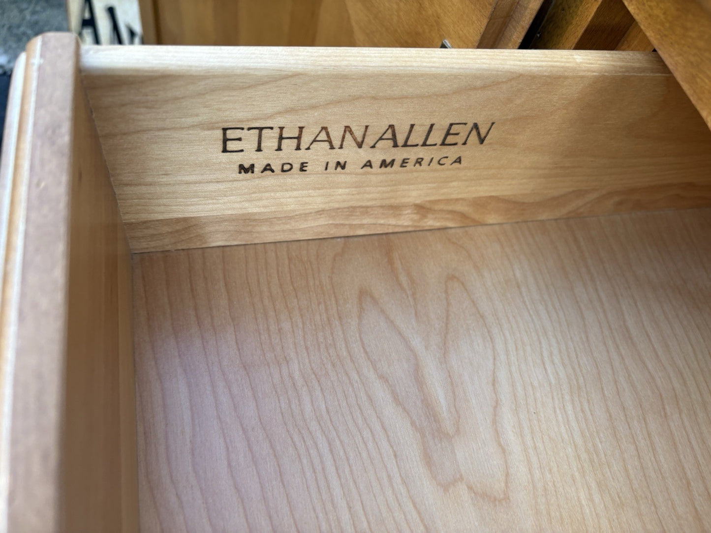 67124 French Country ETHAN ALLEN China Cabinet Curio