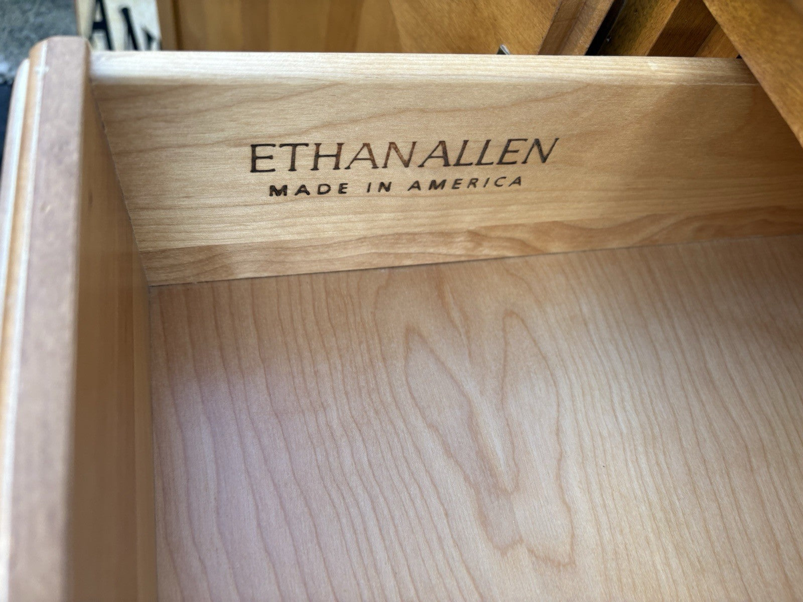 67124 French Country ETHAN ALLEN China Cabinet Curio