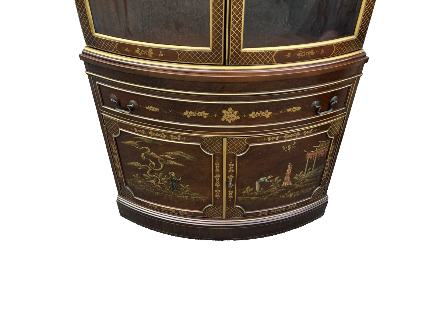 66946 Drexel Oriental Corner China Cabinet Curio