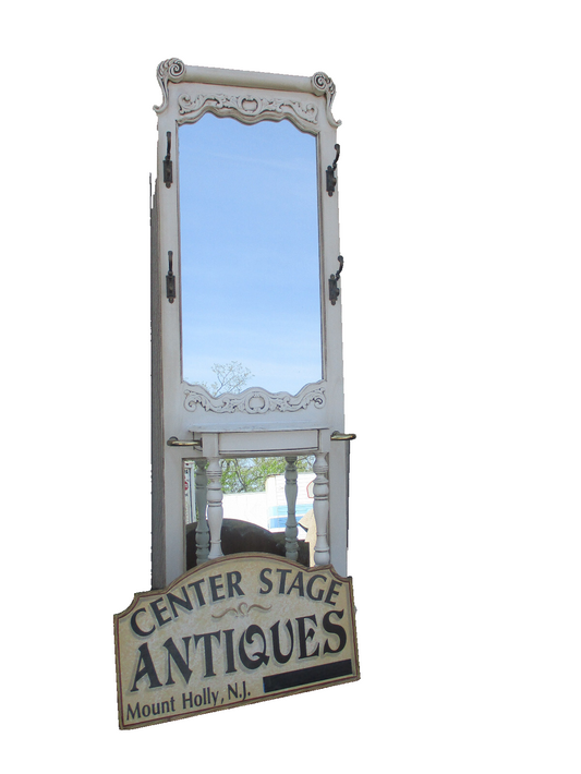 64387 Decorator Hat Rack Hall Mirror