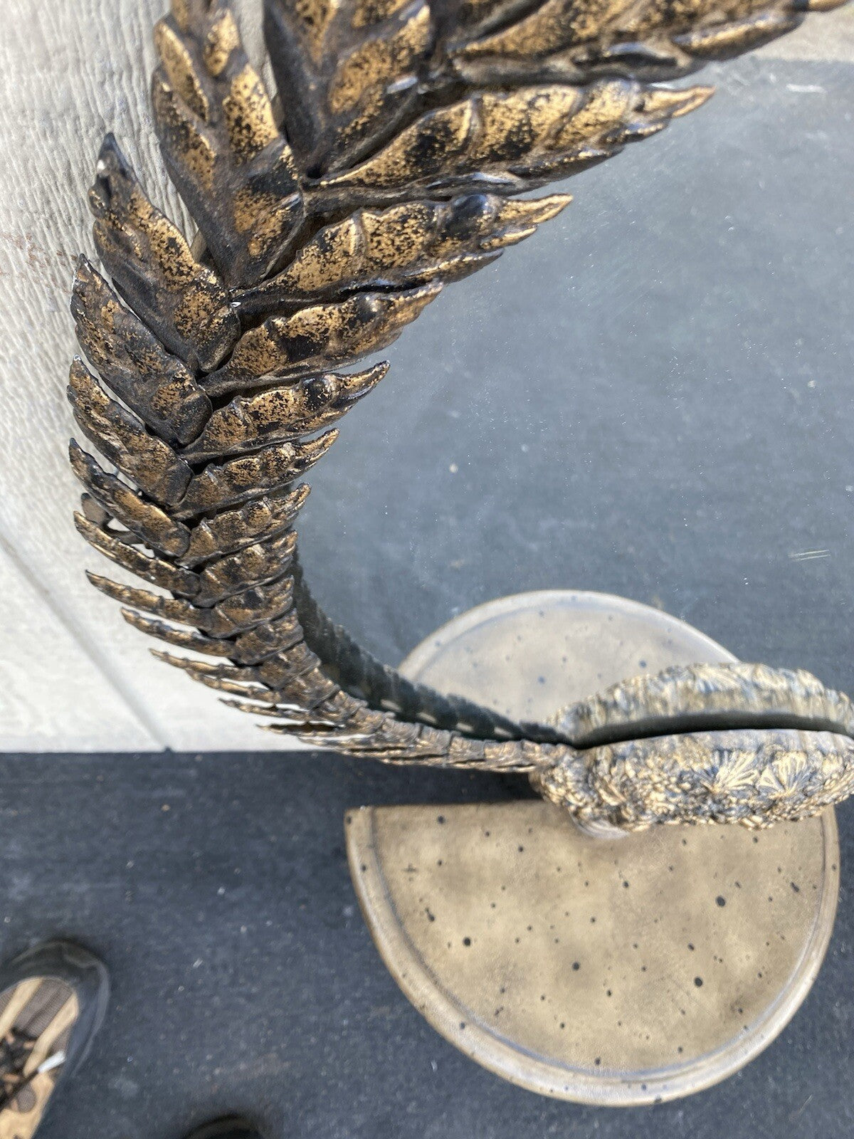 65856 Silver Metal Decorator Mirror with Shelfeta