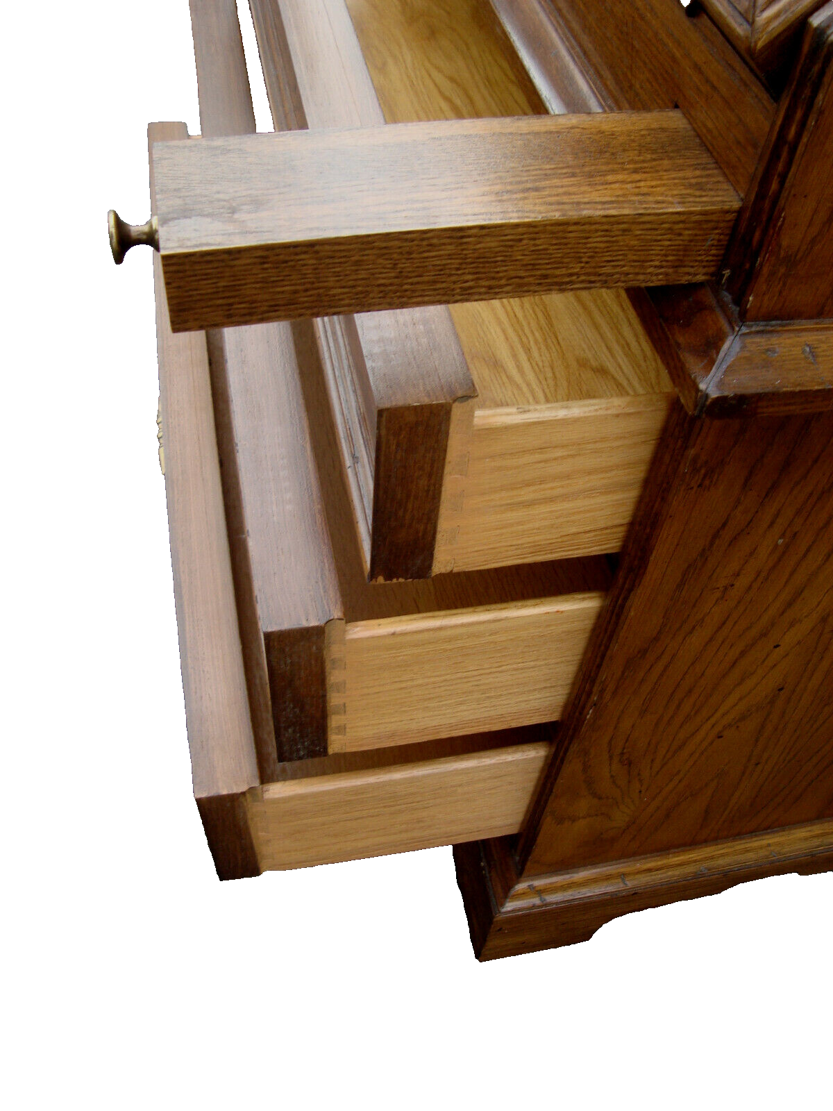 61765  Oak THOMASVILLE 2 Pc  Secretary Desk w/ Bookcase Top