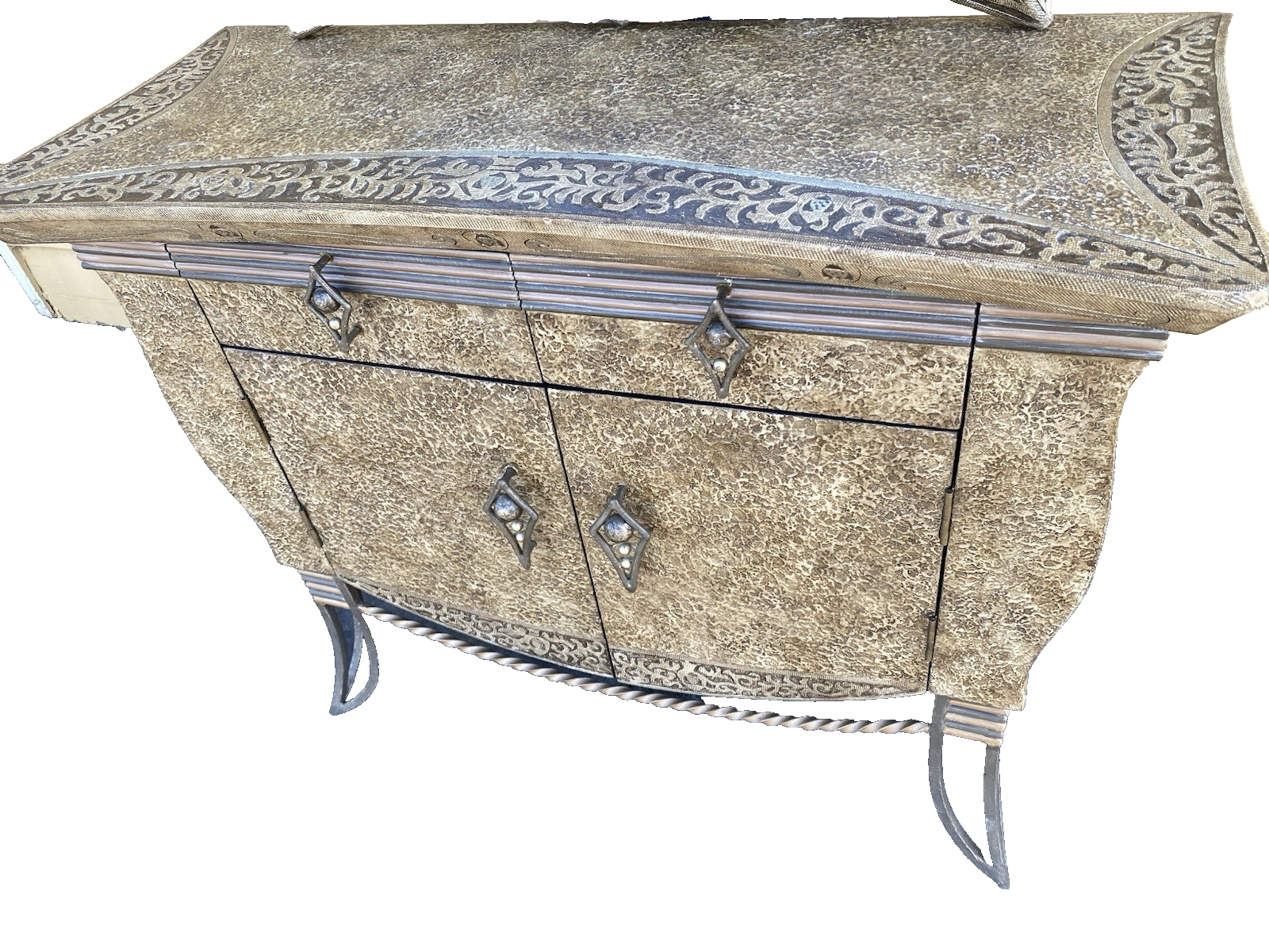 66137 Modern Console Hall Table with Mirror