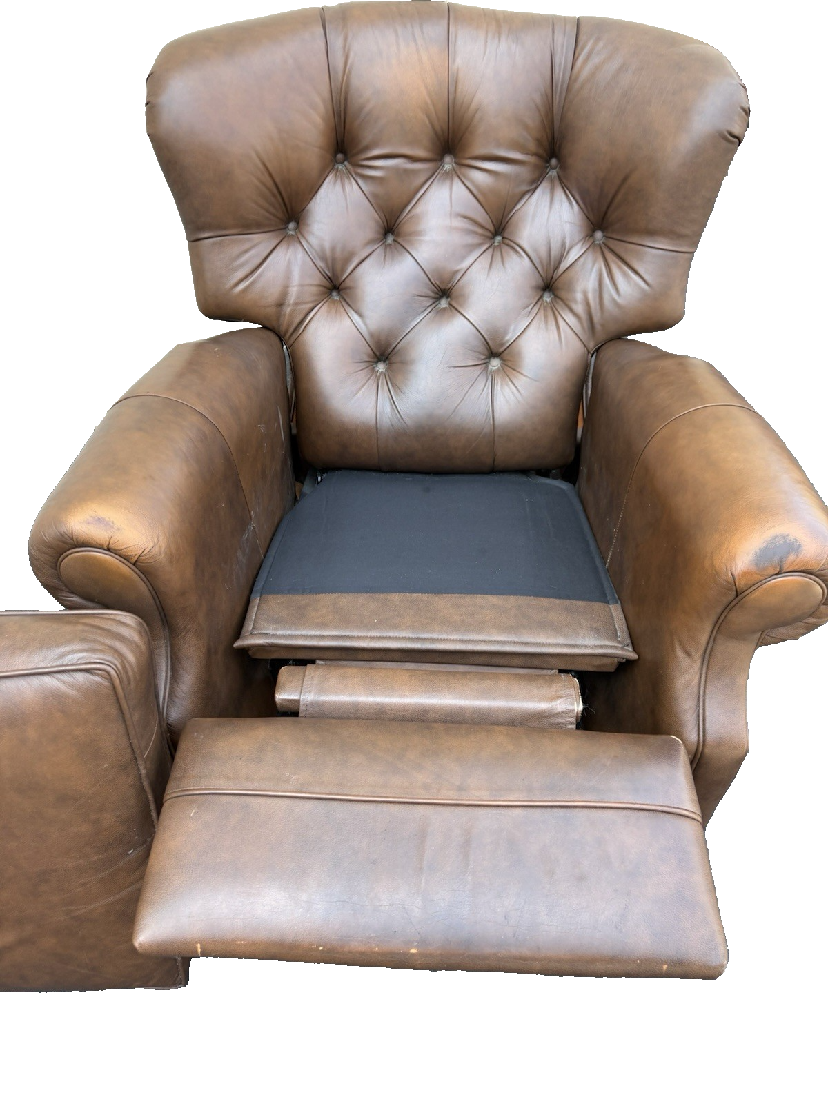 66789   Ethan Allen Leather Recliner Chair