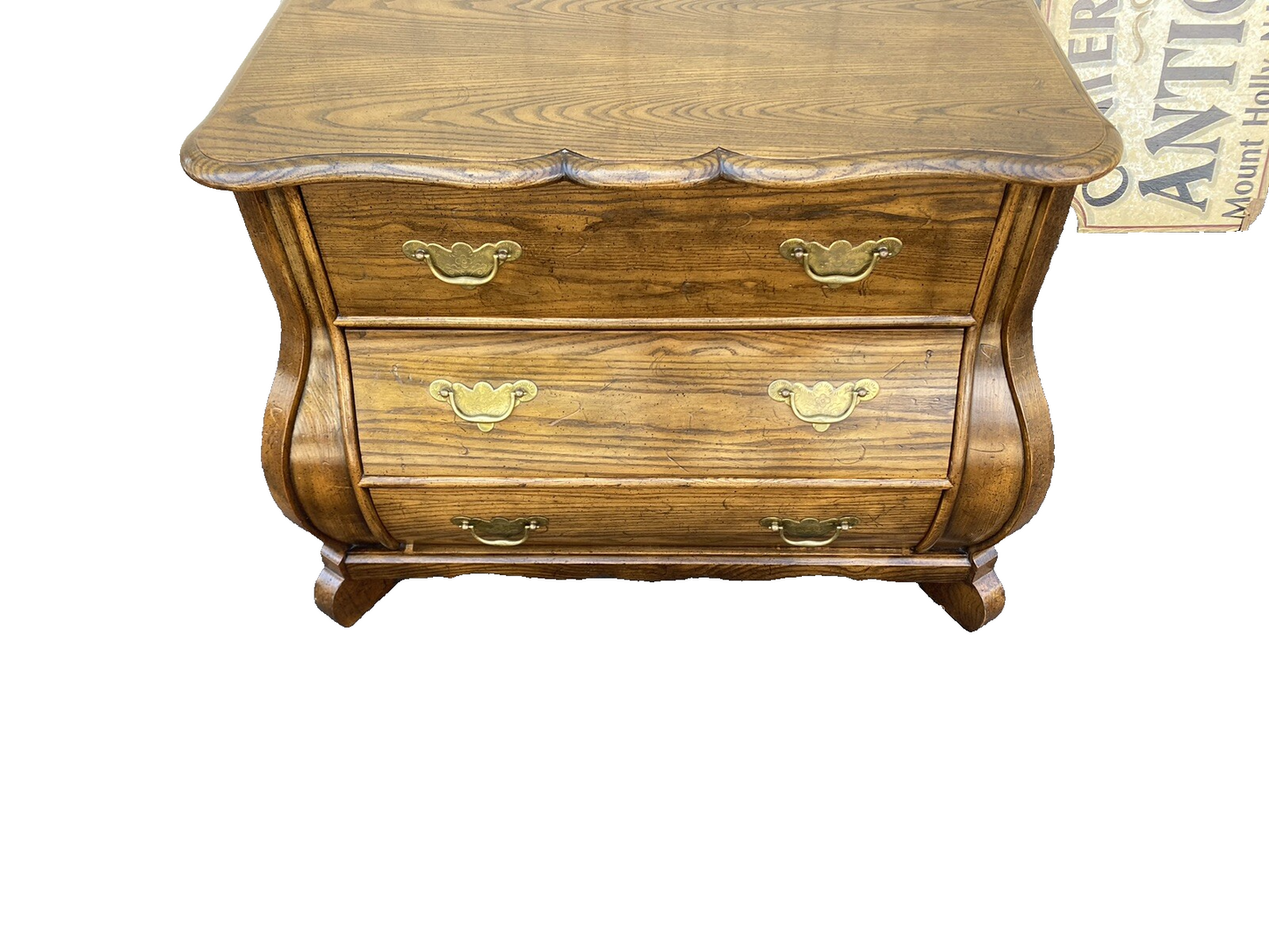 65537 Baker Furniture Oak Chest Nightstand Stand