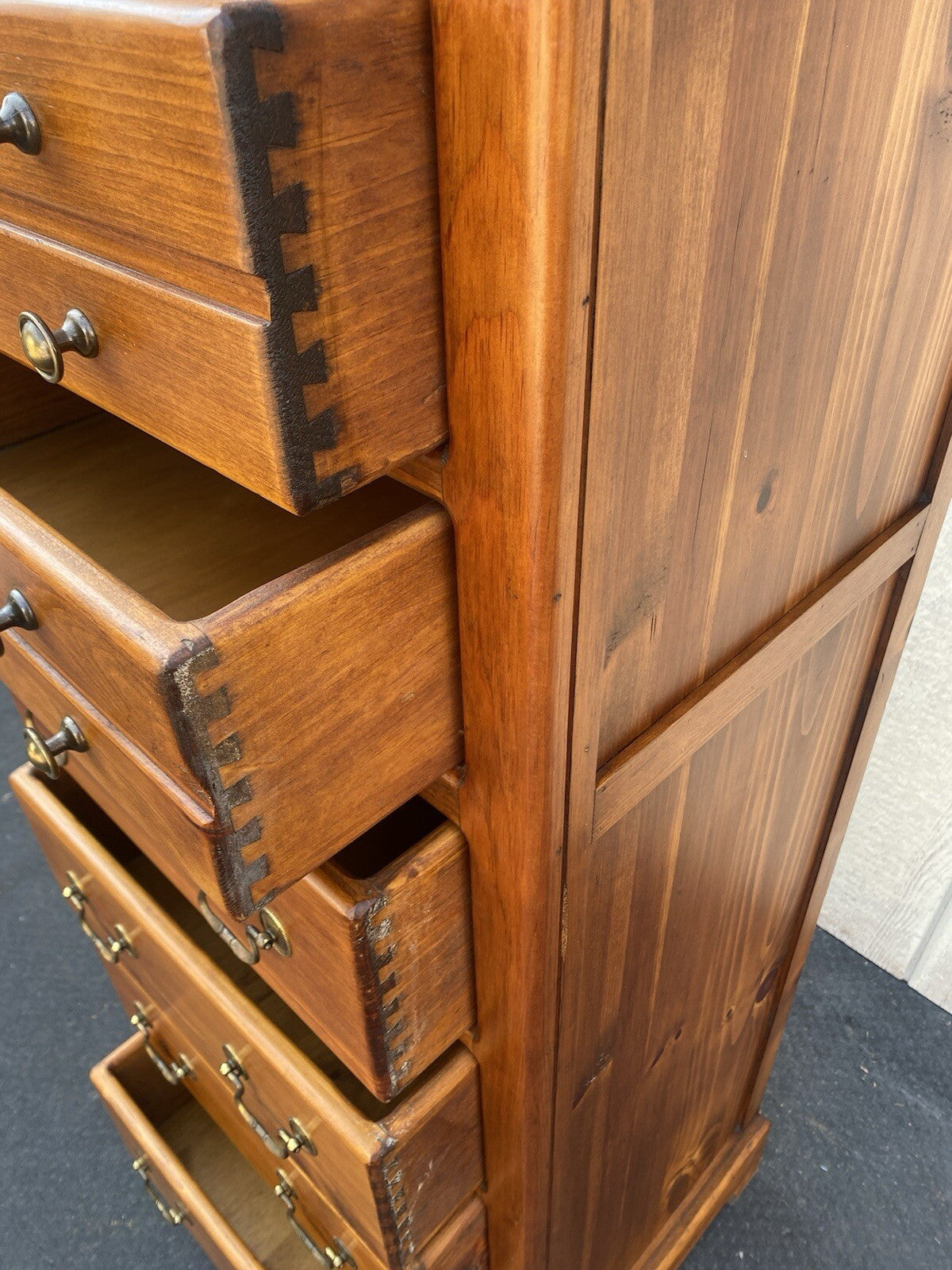 65846 Pine Lingerie High Chest Dresser