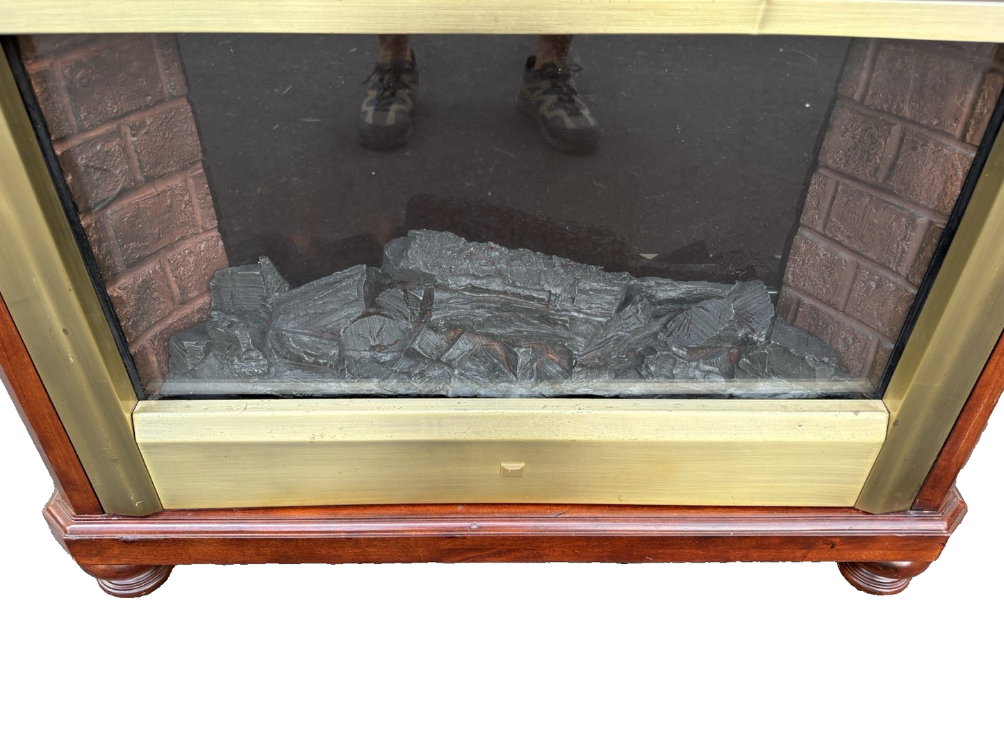 66921 Mahogany WORKING Electric Fireplace Mantle