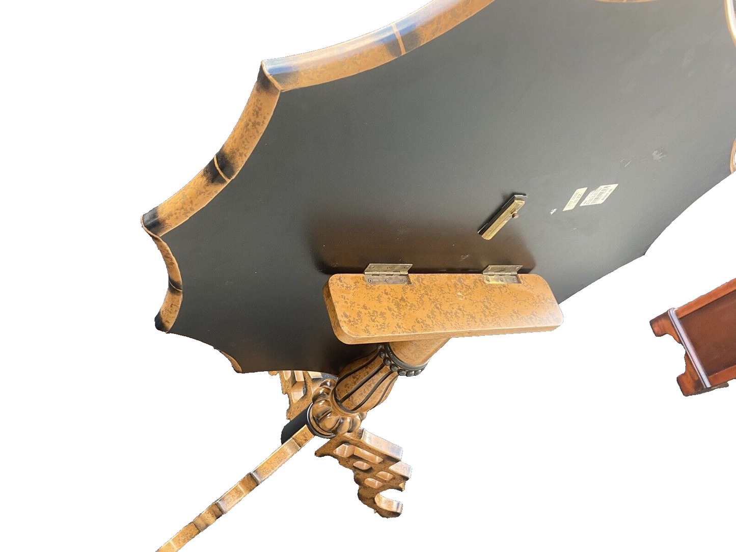 65071 MAITLAND SMITH ??? Bamboo Style Revolving  Tilt Top Table      $1450 New