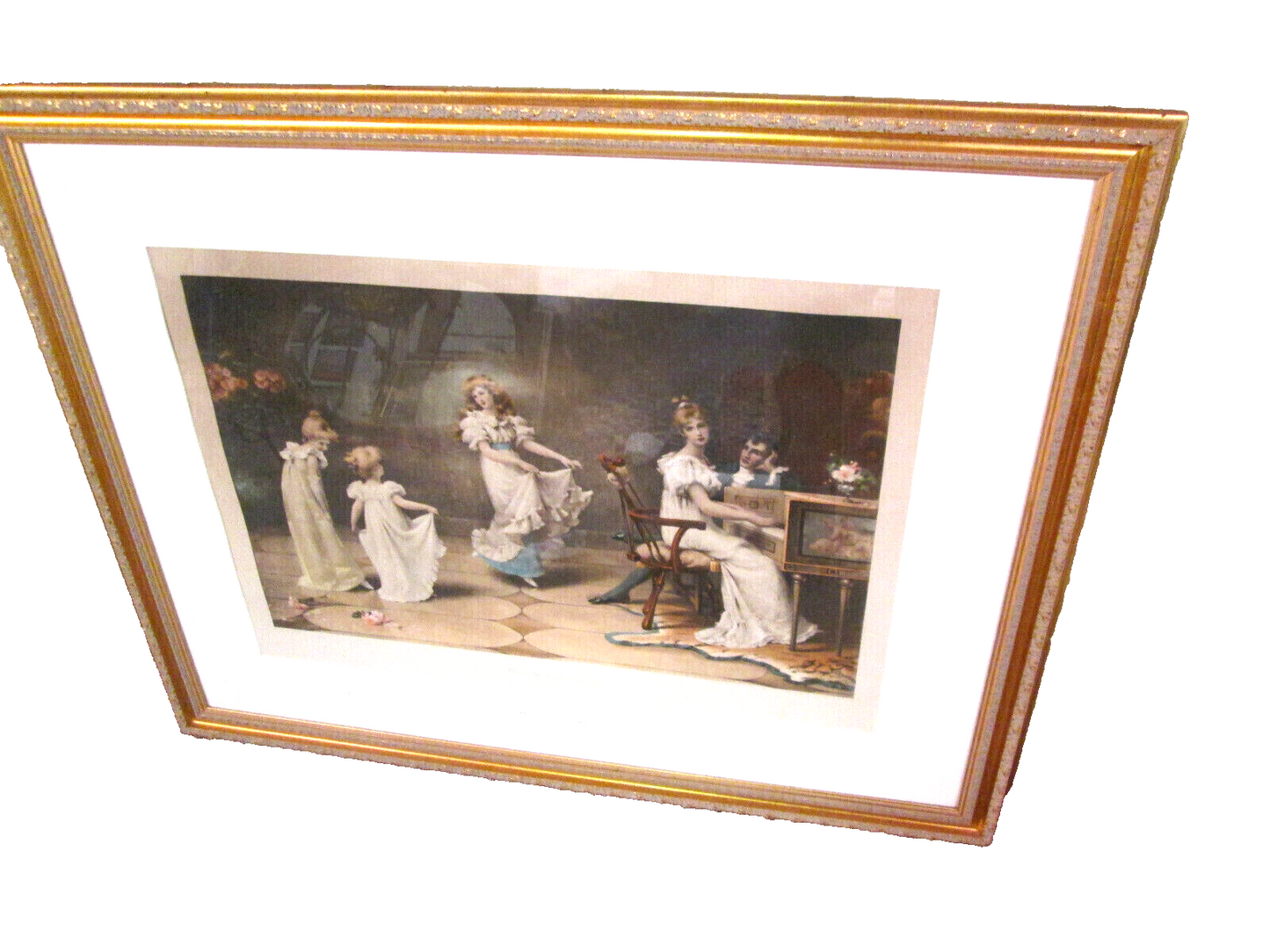 56762 Maude Goodman Framed Lithograph  "WHEN THE HEART IS YOUNG" 