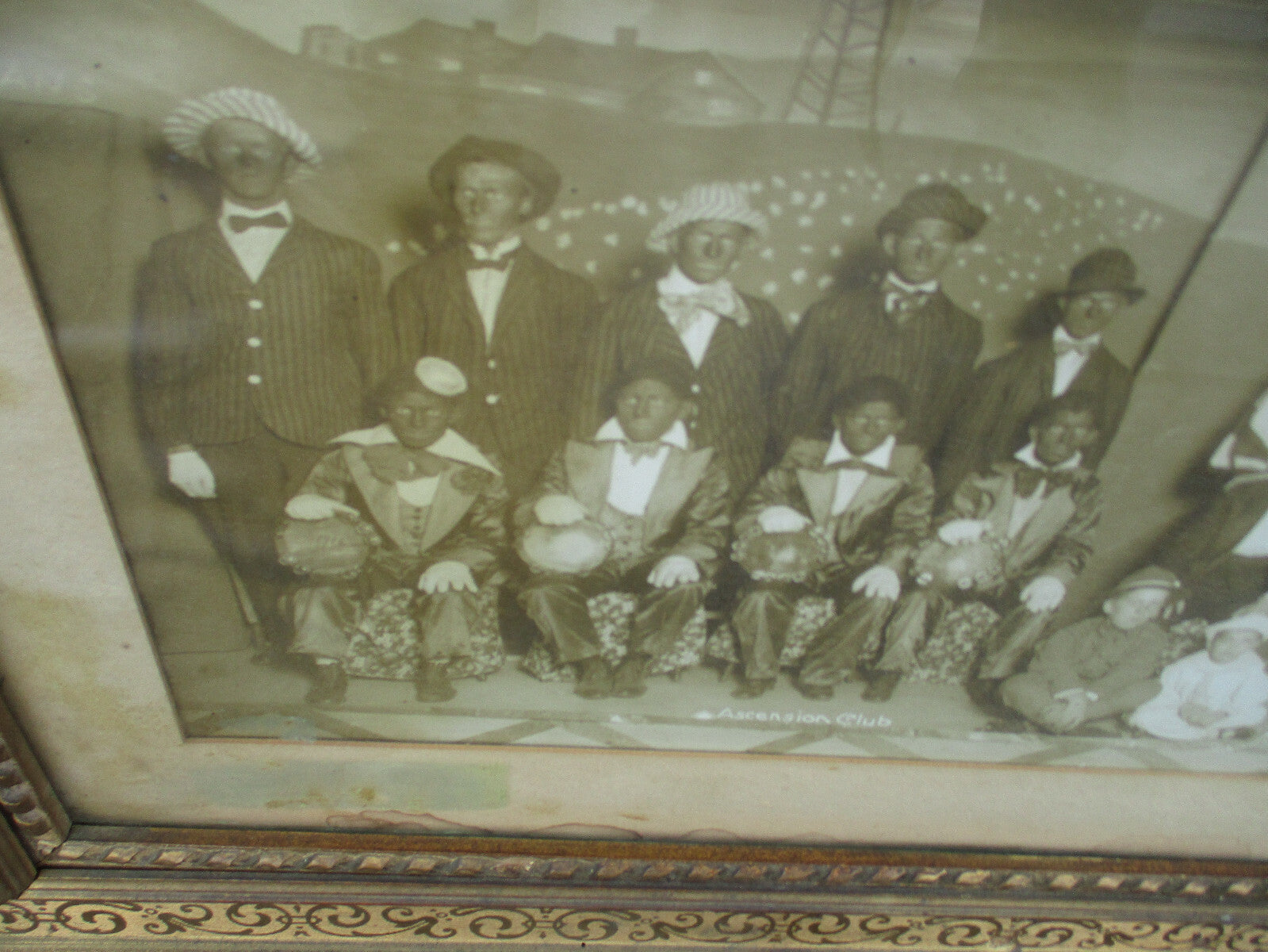 63141   ASCENSION CLUB J F MELDON 1916 Photo   Print  Minstrel Picture  