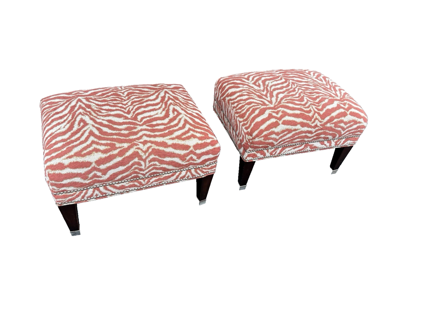 66787 Pair Modern Ottomans Bench Stool s