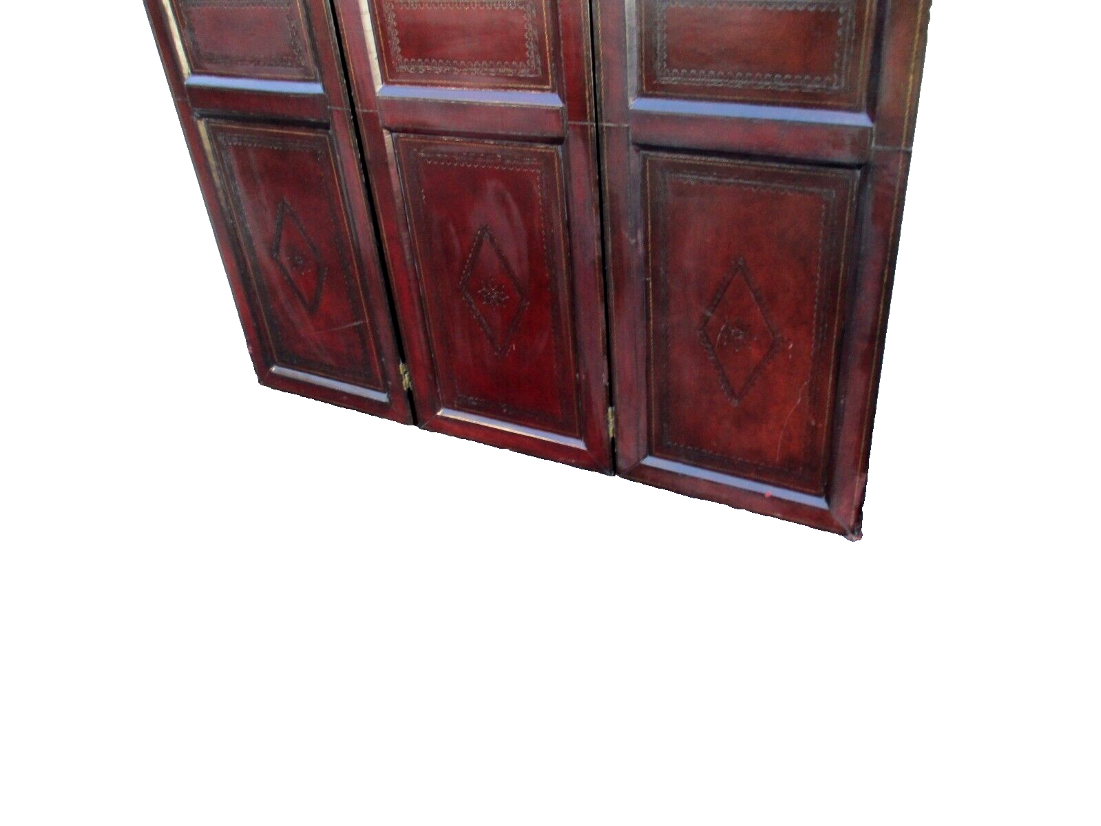 63755 QUALITY Leather Dressing Screen Room Divider