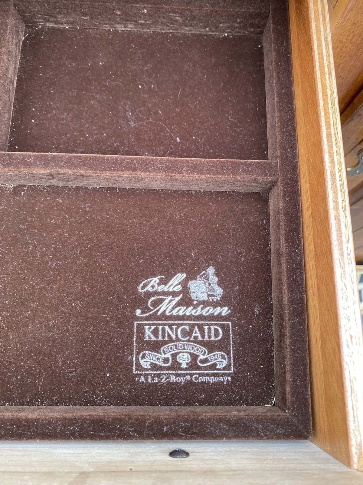 65396   KINCAID Furniture High Chest Dresser w/ Mirror Wardrobe