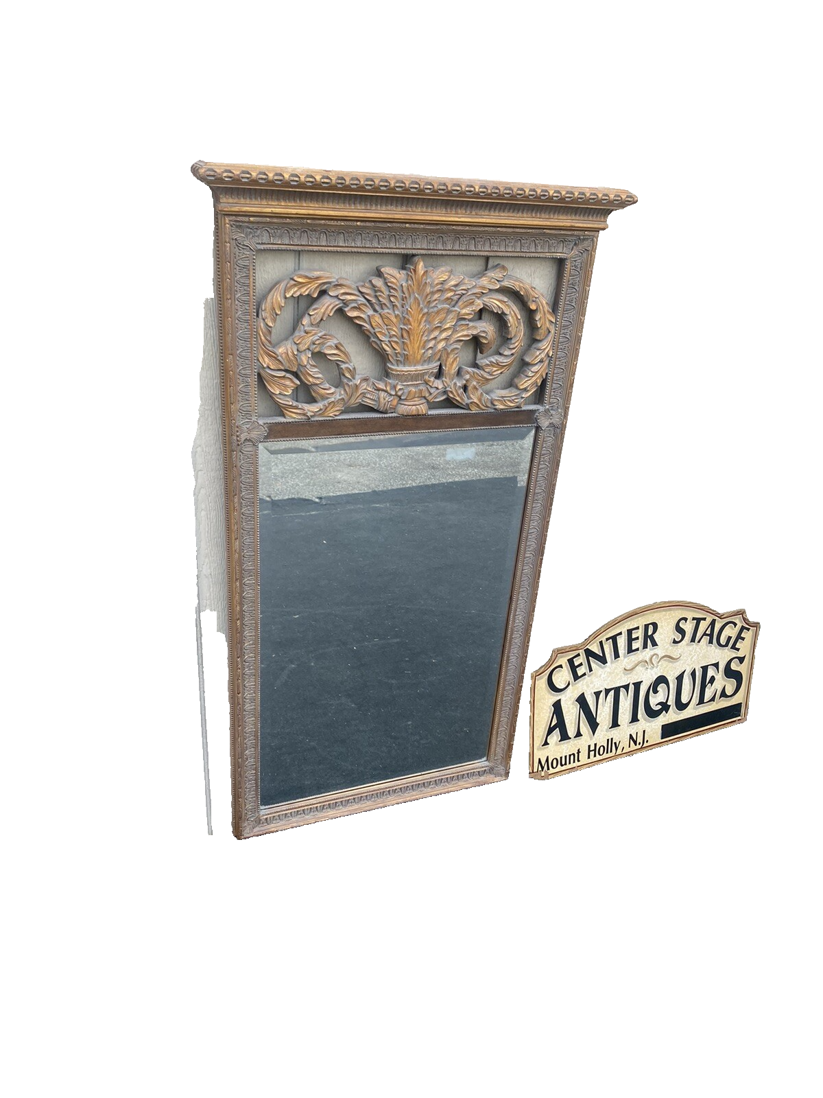 65454 Decorator Gold Accent Mirror in Fancy Picture Frame