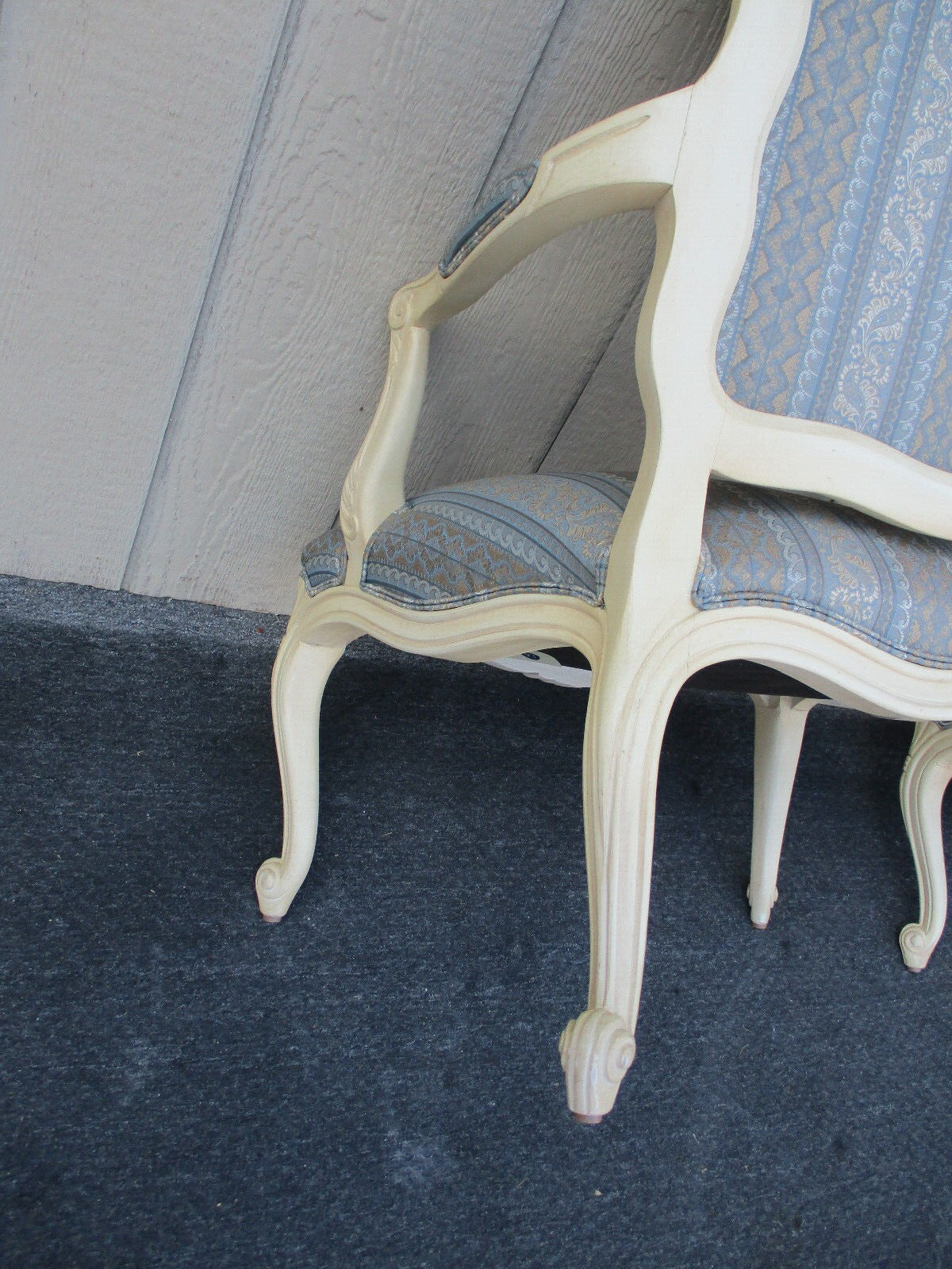 63502  Pair ETHAN ALLEN Bergere Armchair Chairs